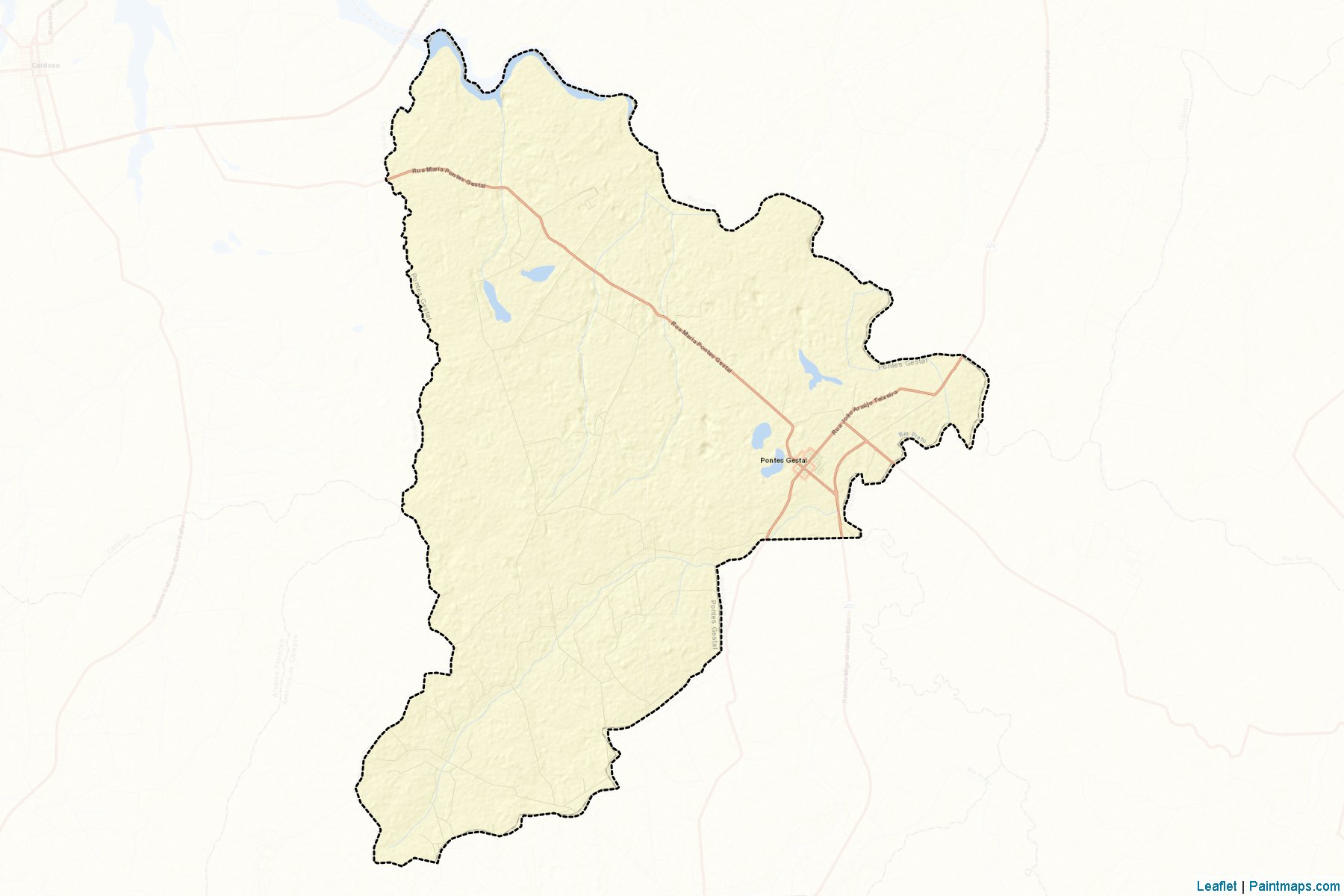 Muestras de recorte de mapas Pontes Gestal (Sao Paulo)-2