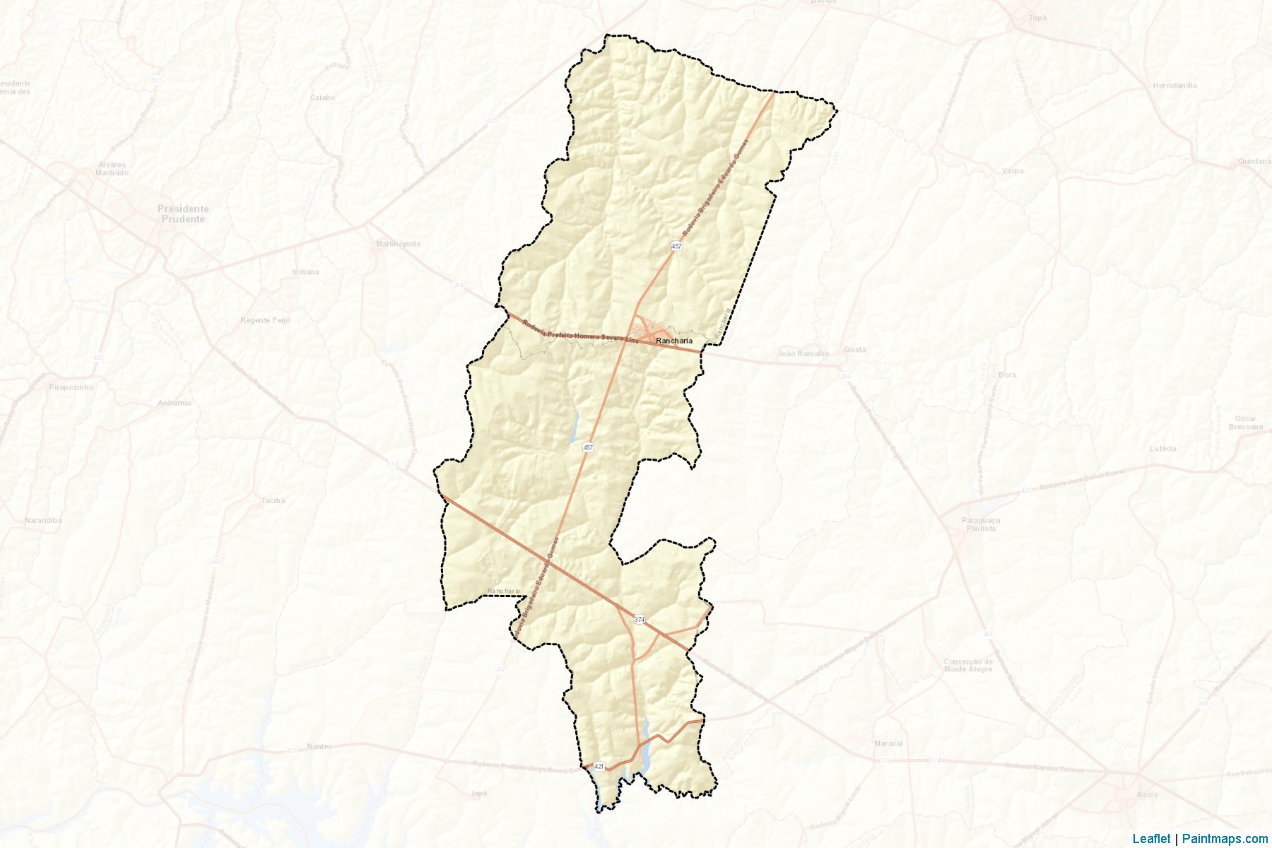 Muestras de recorte de mapas Rancharia (Sao Paulo)-2