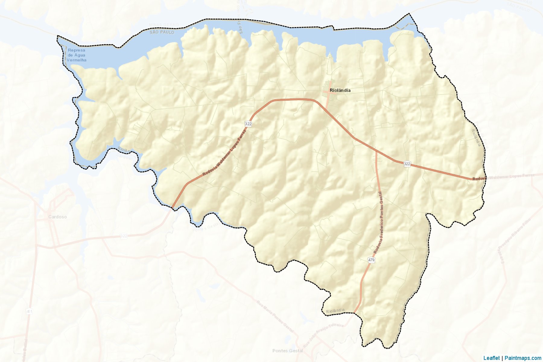 Muestras de recorte de mapas Riolandia (Sao Paulo)-2