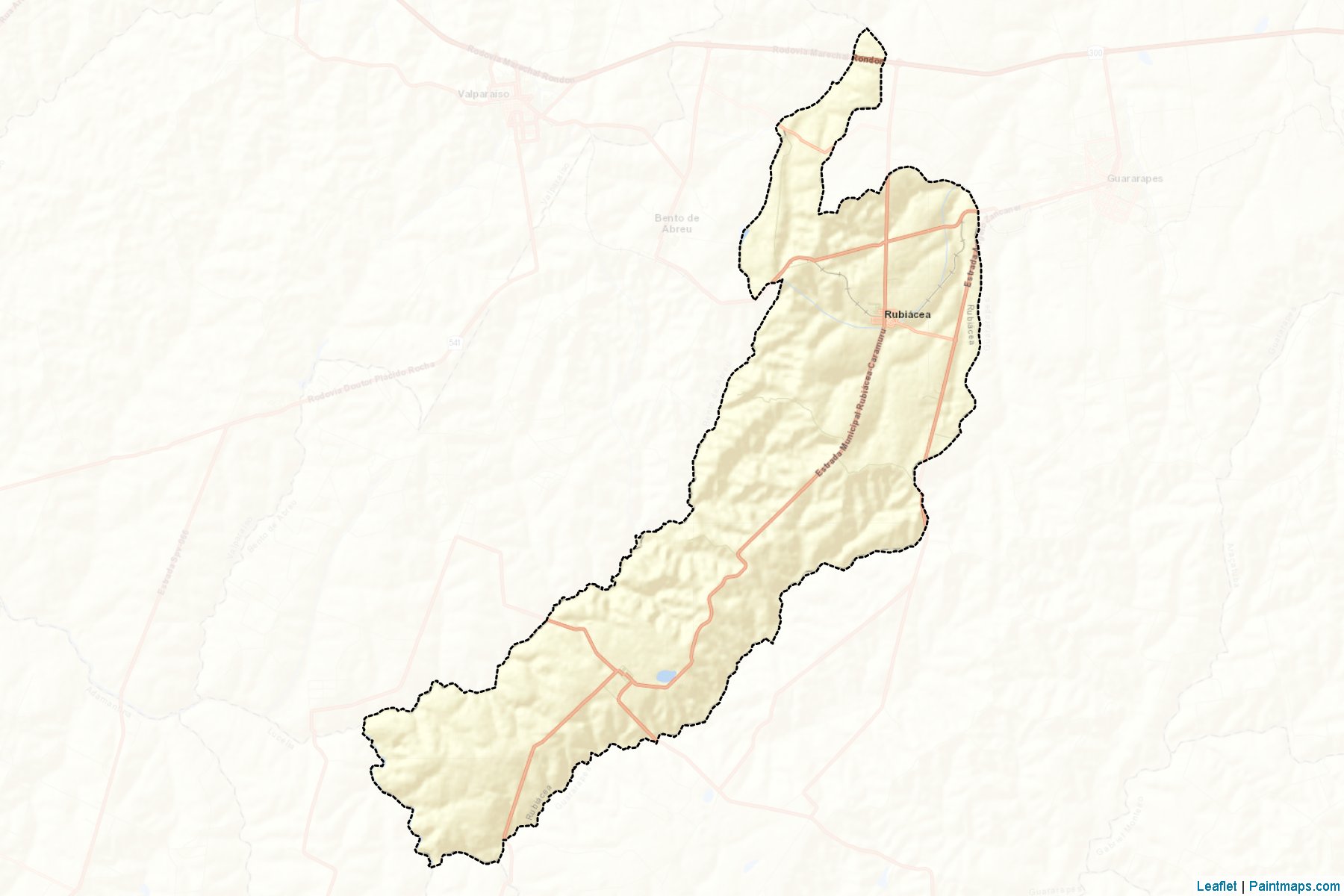 Muestras de recorte de mapas Rubiacea (Sao Paulo)-2