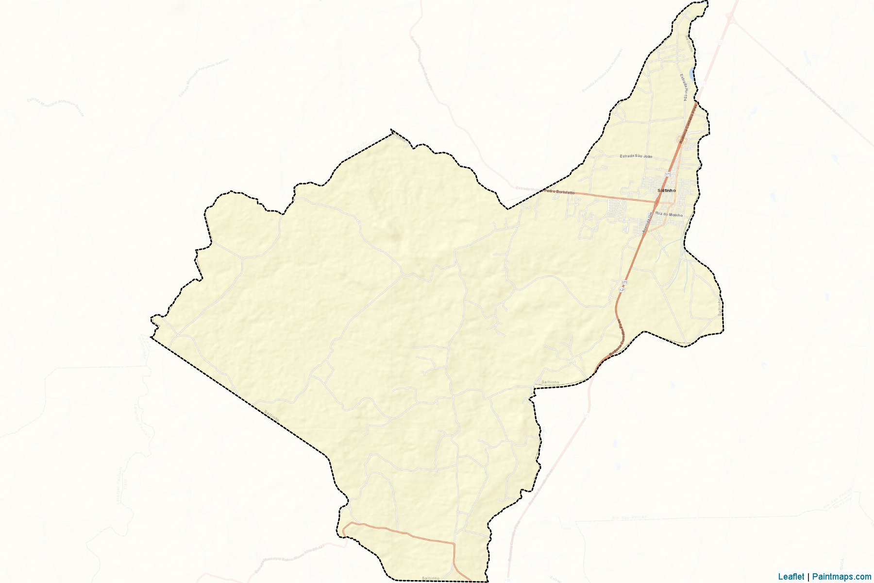 Muestras de recorte de mapas Saltinho (Sao Paulo)-2