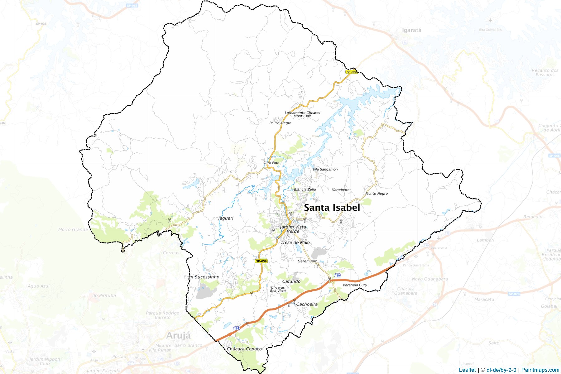 Muestras de recorte de mapas Santa Isabel (Sao Paulo)-1