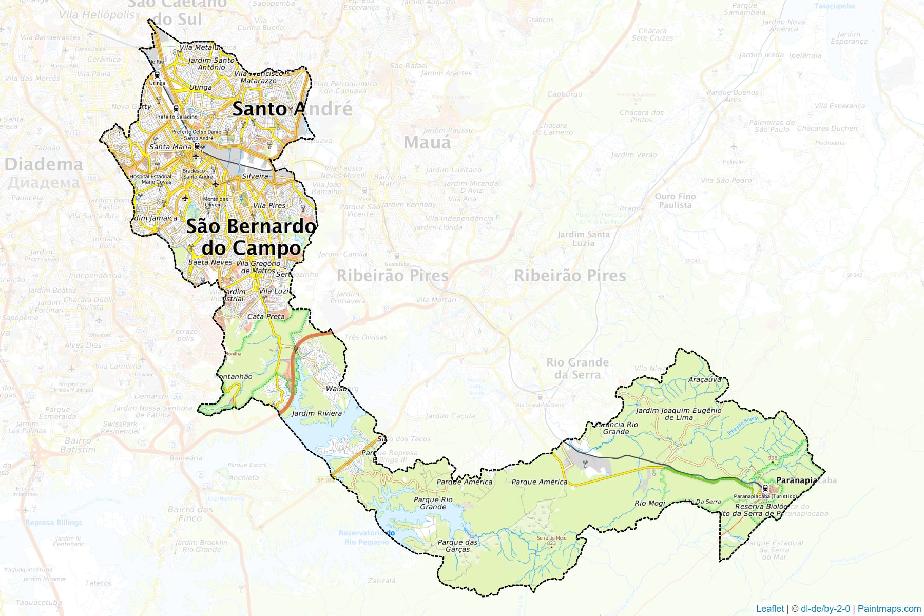 Santo Andre (São Paulo) Haritası Örnekleri-1