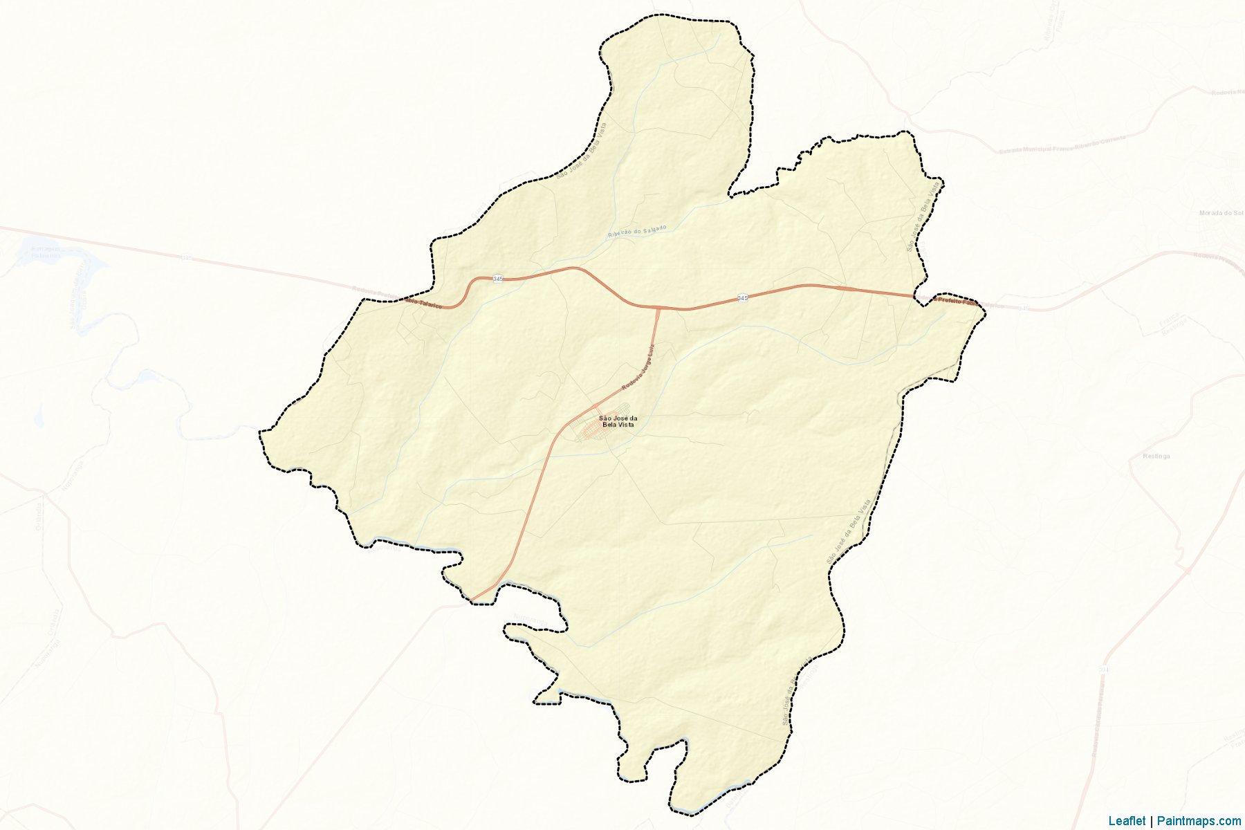 Muestras de recorte de mapas Sao Jose da Bela Vista (Sao Paulo)-2