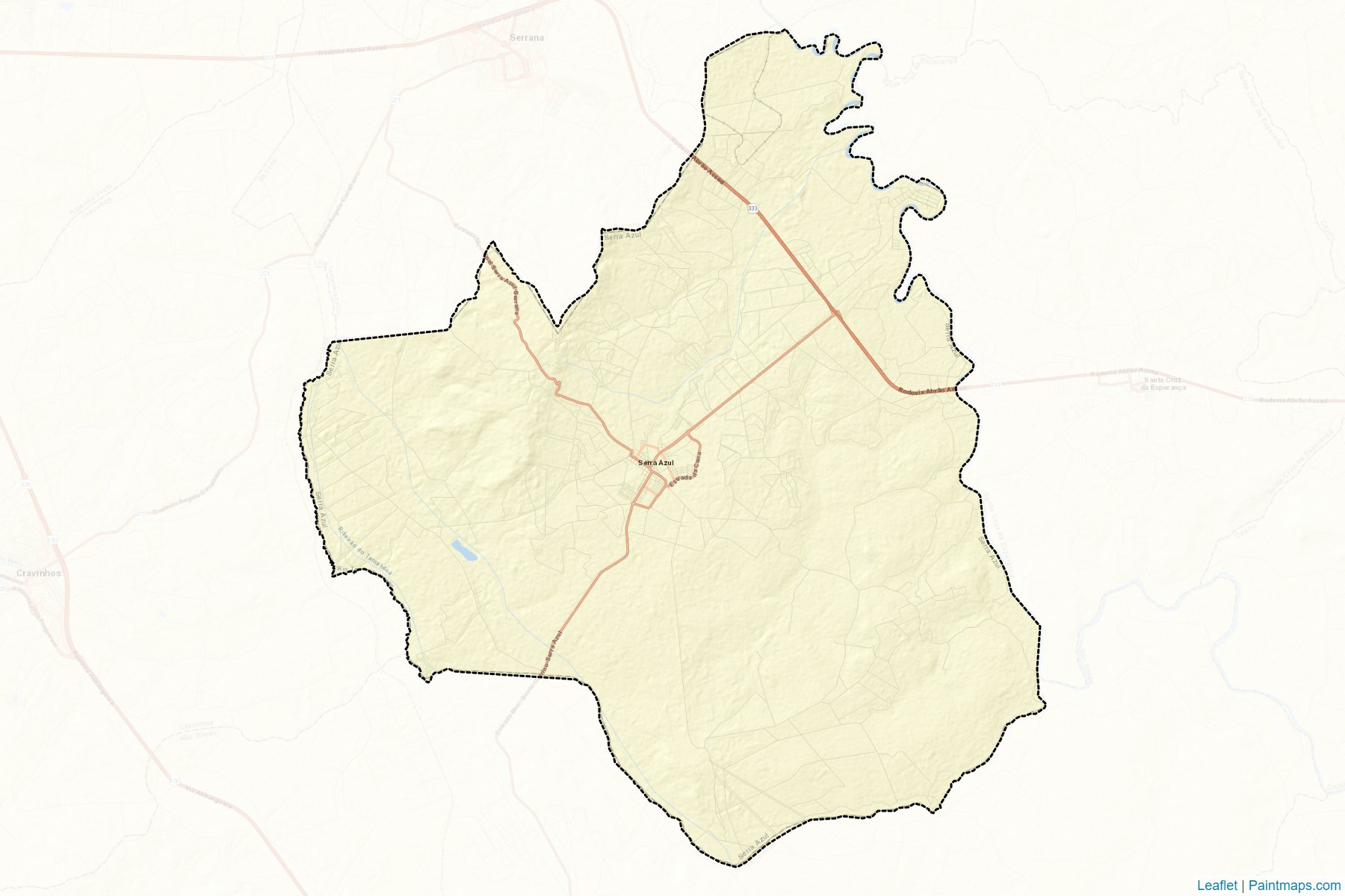 Muestras de recorte de mapas Serra Azul (Sao Paulo)-2