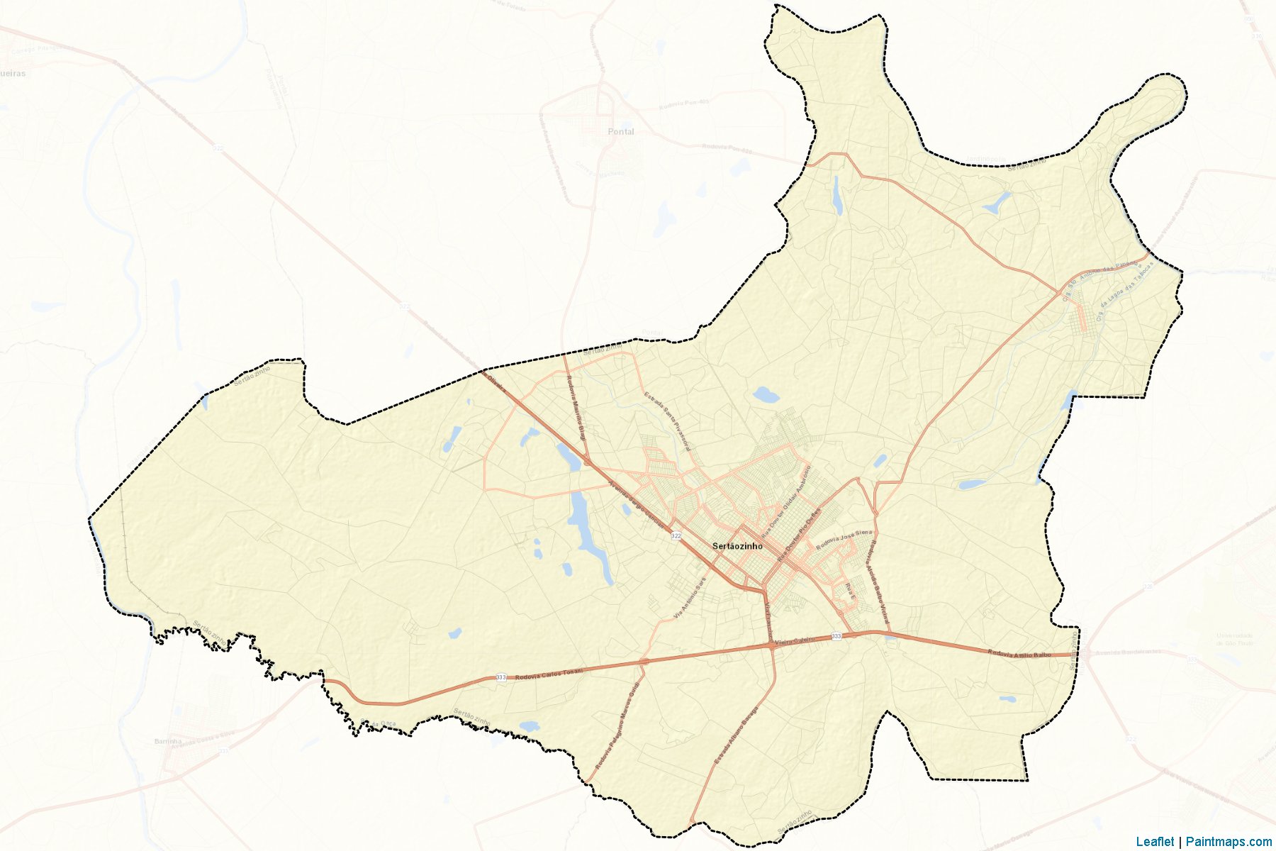 Sertaozinho (São Paulo) Haritası Örnekleri-2