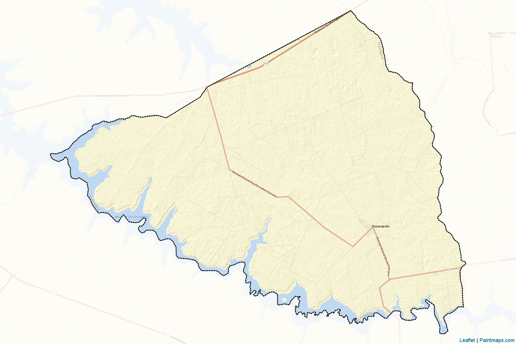 Muestras de recorte de mapas Suzanapolis (Sao Paulo)-2