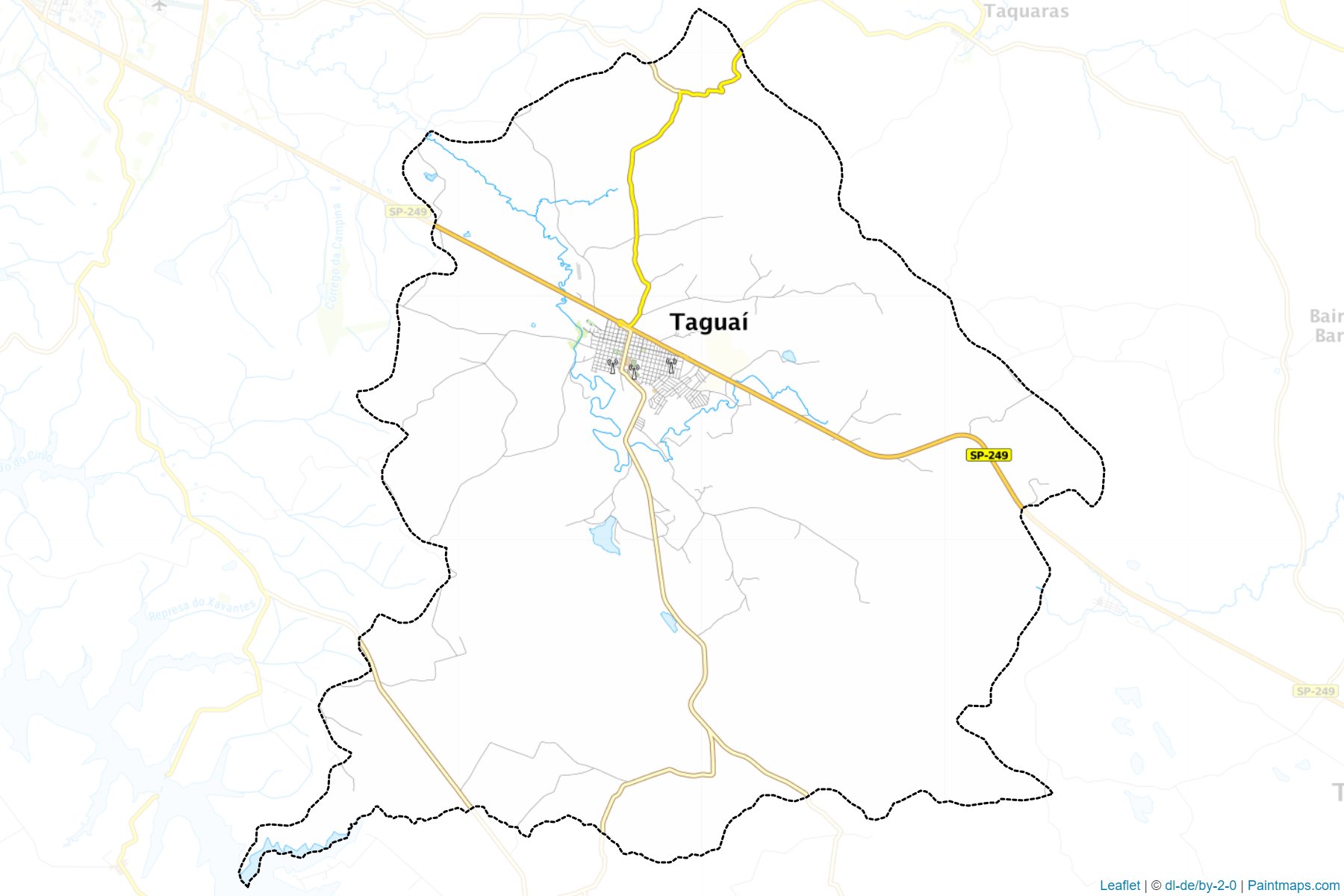 Muestras de recorte de mapas Taguai (Sao Paulo)-1