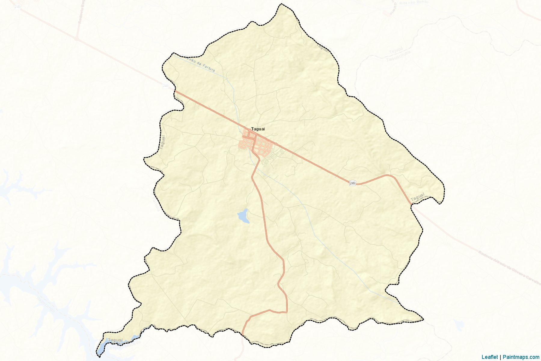 Muestras de recorte de mapas Taguai (Sao Paulo)-2