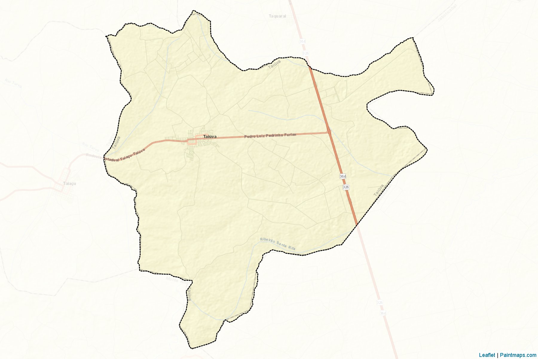 Muestras de recorte de mapas Taiuva (Sao Paulo)-2