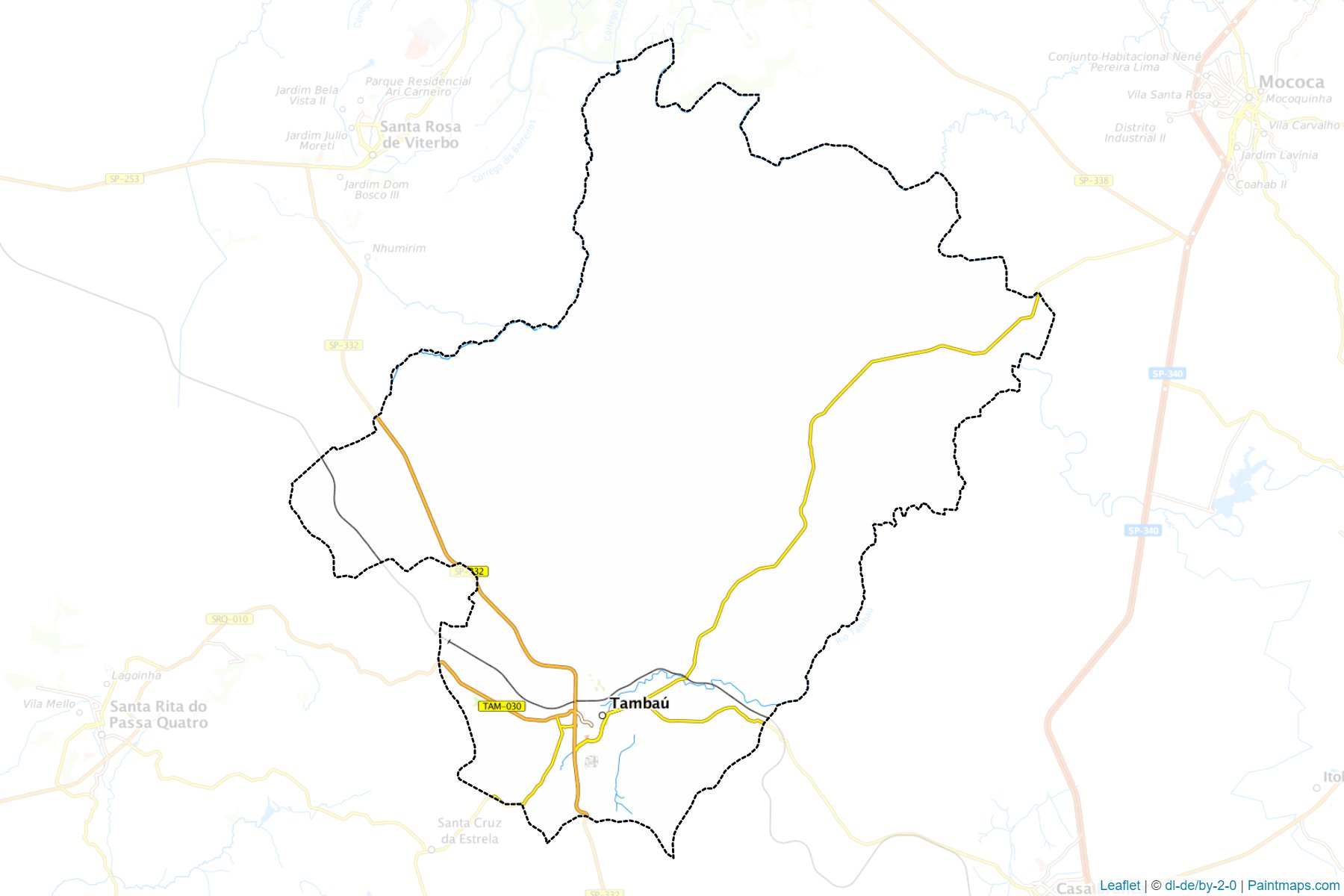 Muestras de recorte de mapas Tambau (Sao Paulo)-1