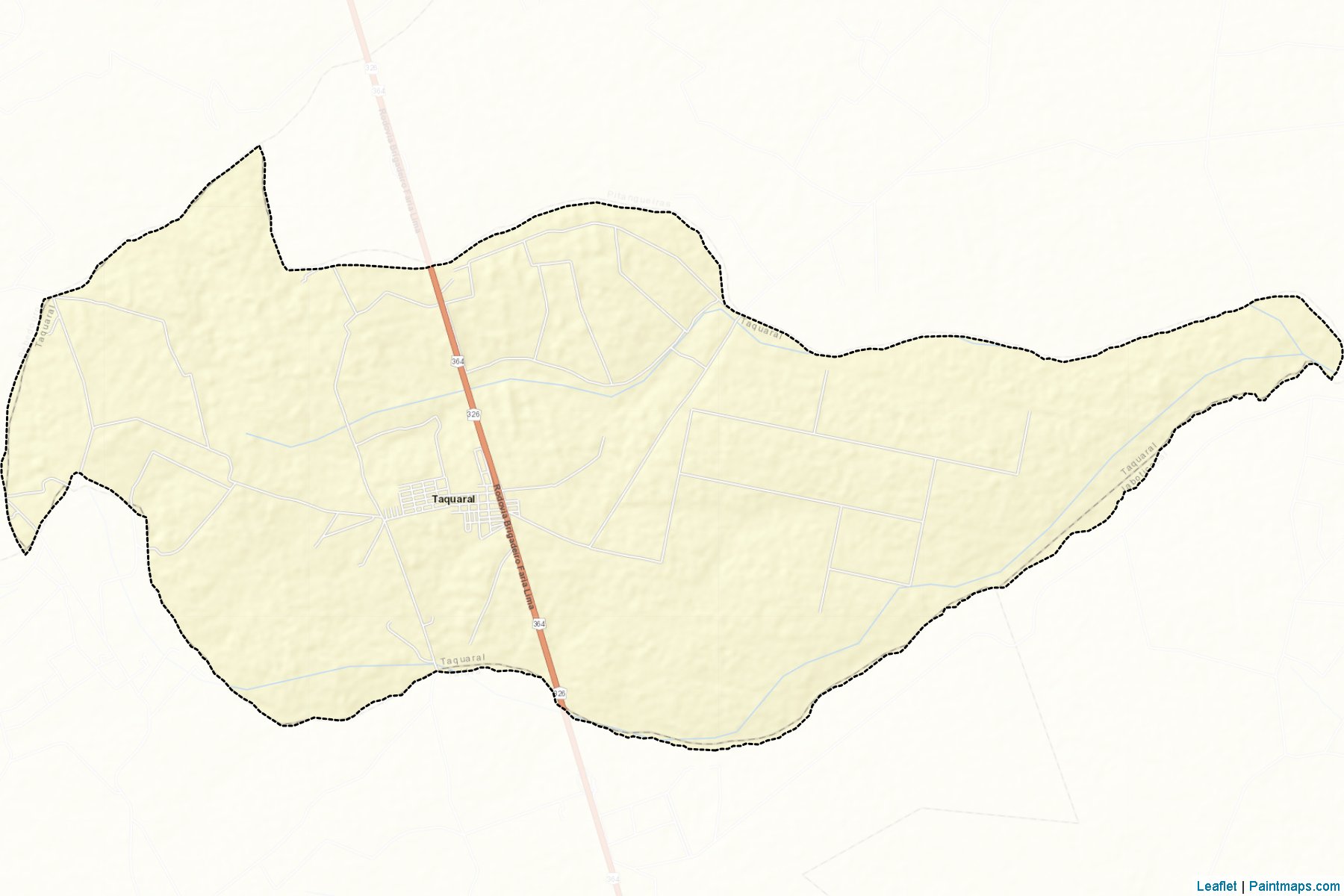 Muestras de recorte de mapas Taquaral (Sao Paulo)-2