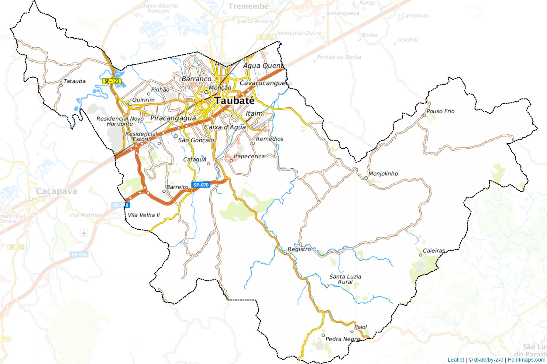 Taubate (Sao Paulo) Map Cropping Samples-1