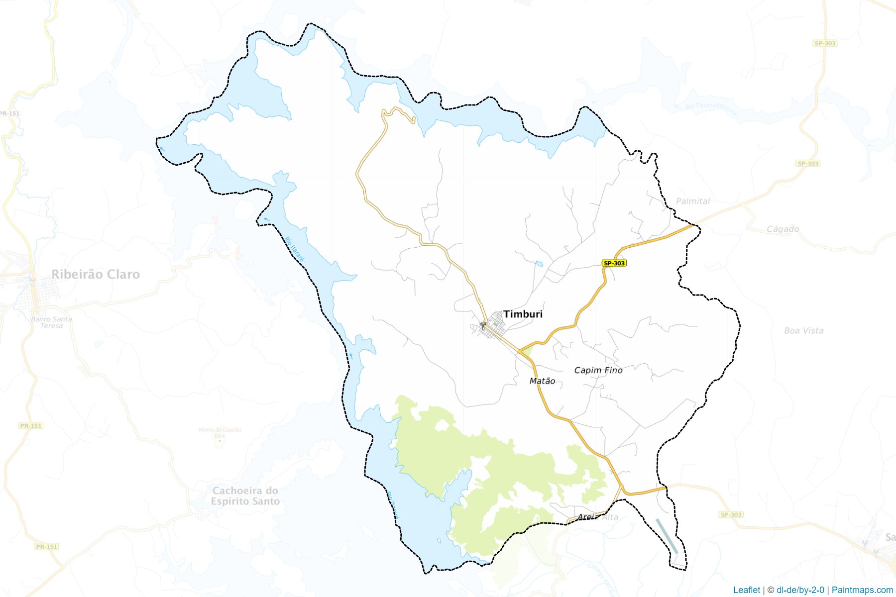 Muestras de recorte de mapas Timburi (Sao Paulo)-1