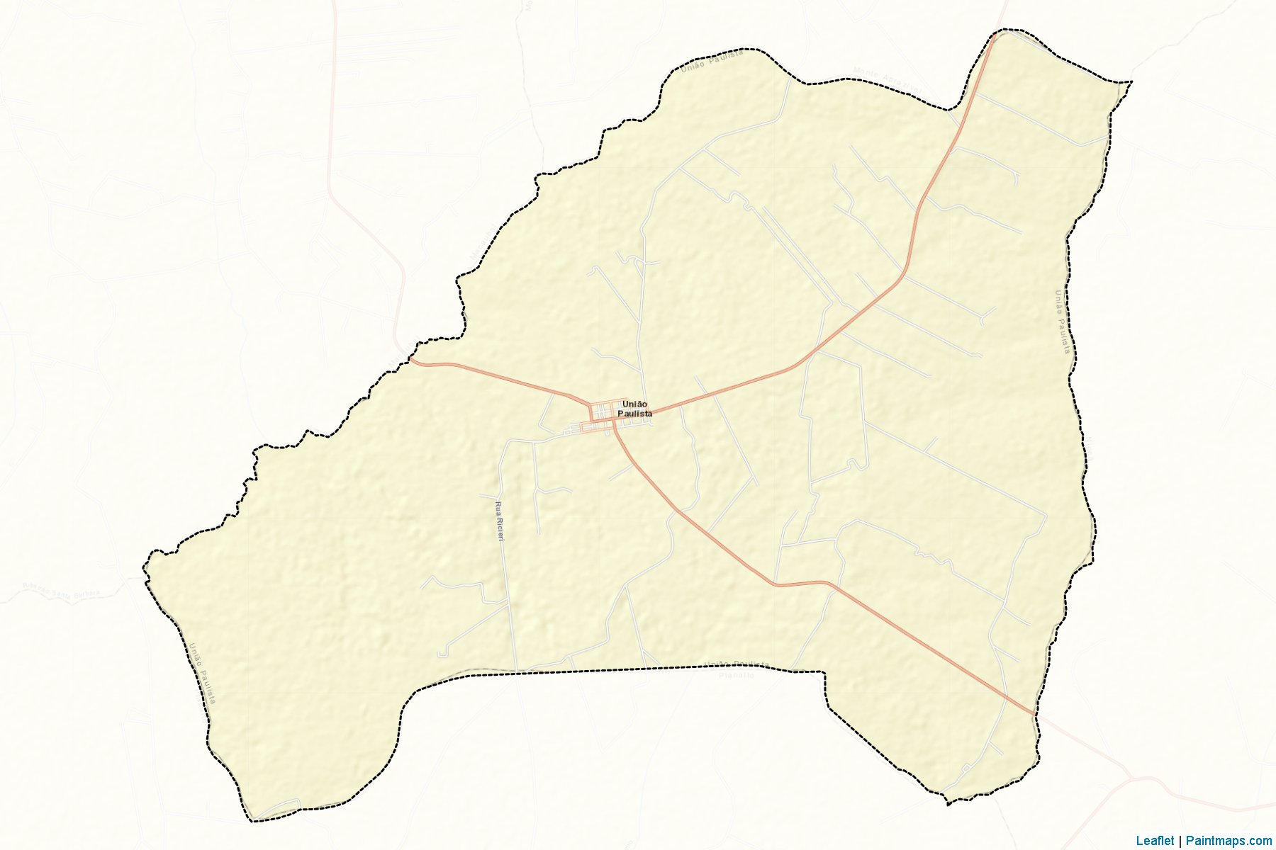 Muestras de recorte de mapas Uniao Paulista (Sao Paulo)-2