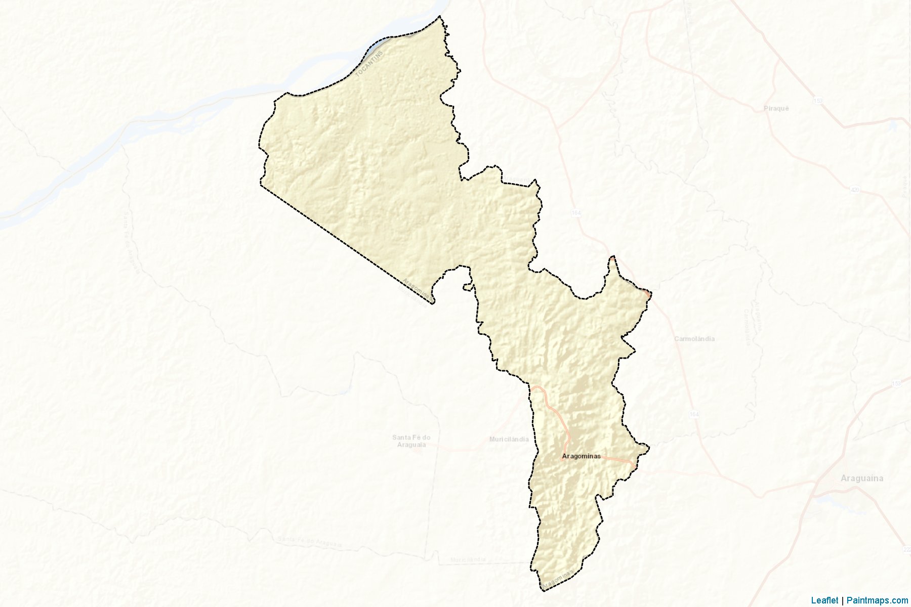 Aragominas (Tocantins) Map Cropping Samples-2