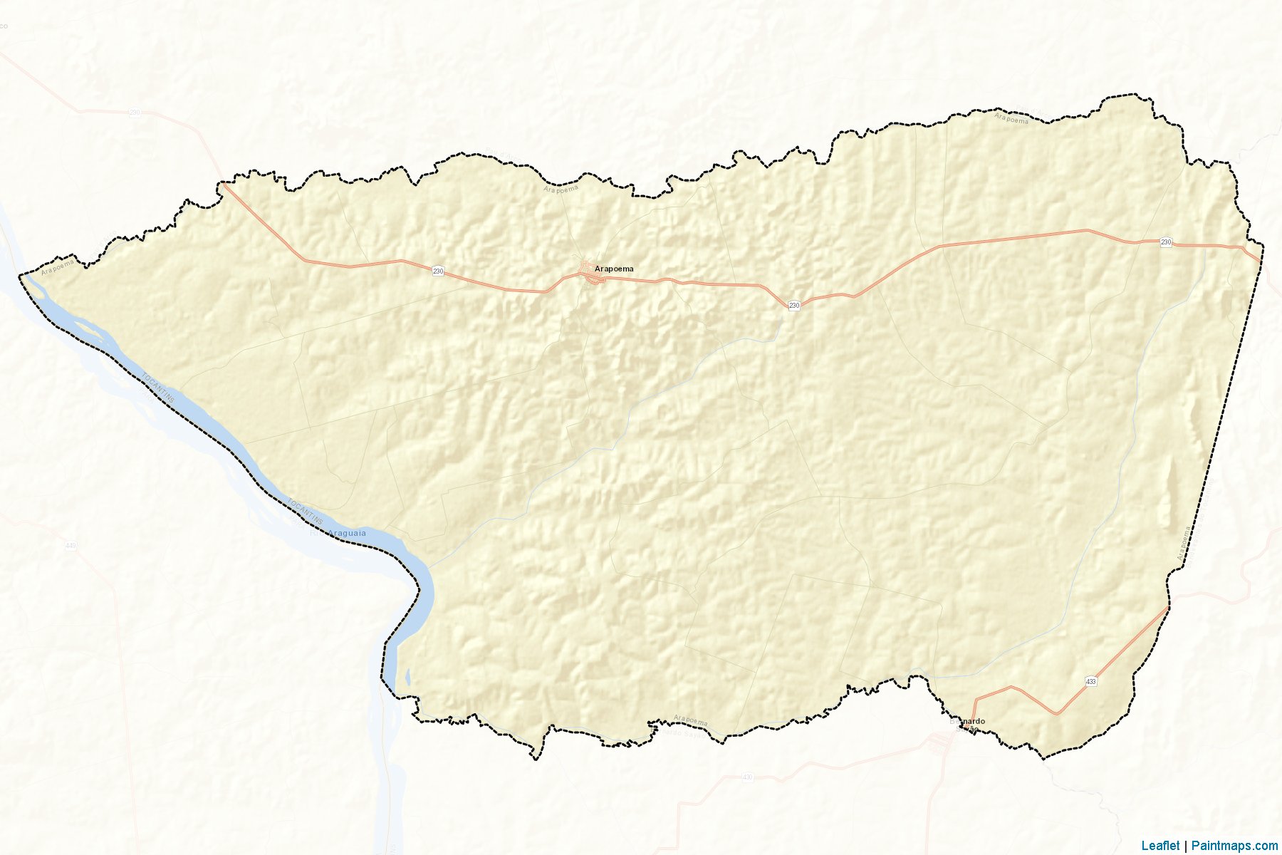 Arapoema (Tocantins) Map Cropping Samples-2