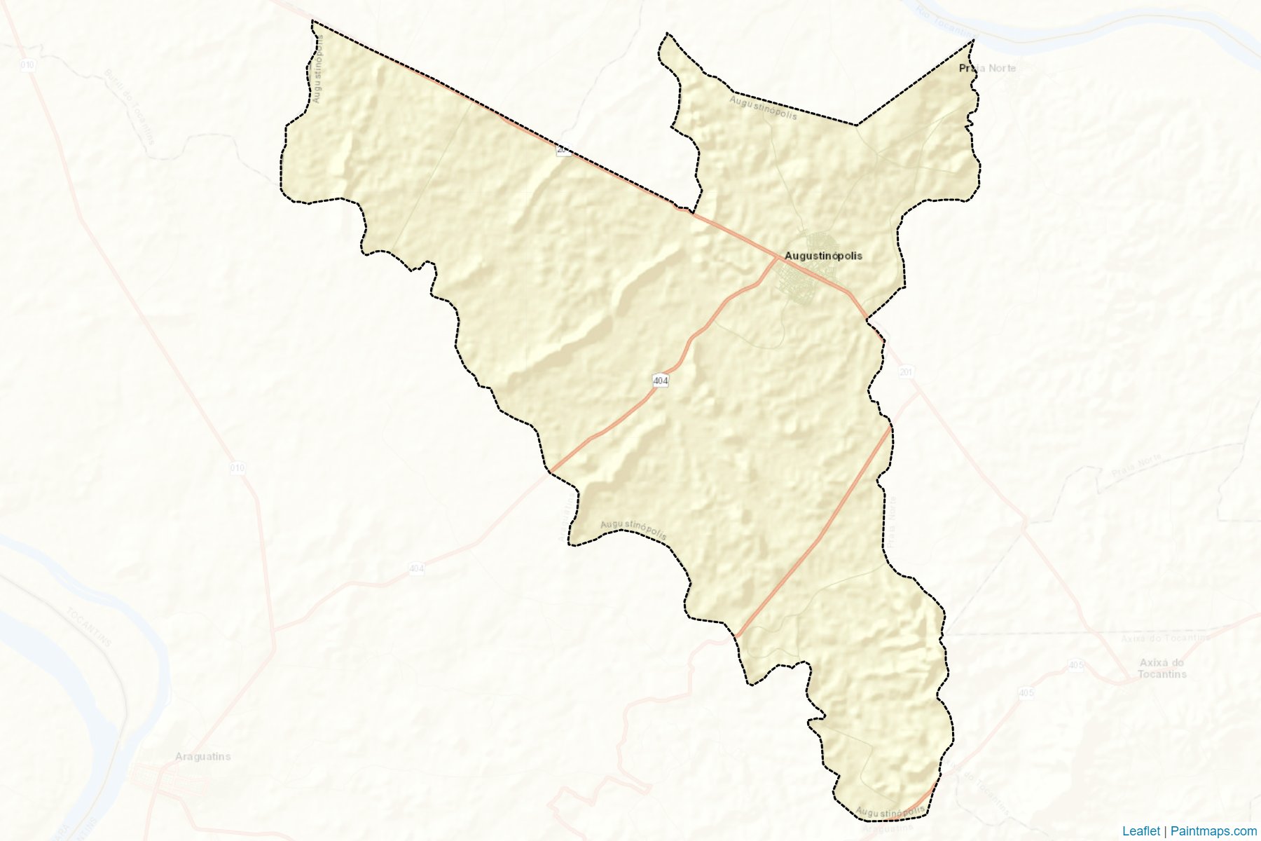 Augustinopolis (Tocantins) Map Cropping Samples-2