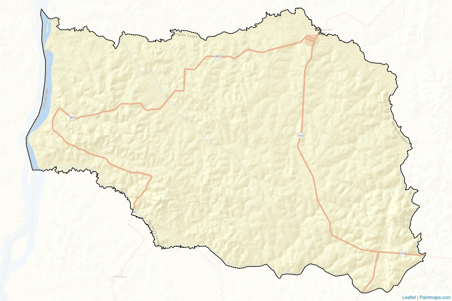 Bernardo Sayao (Tocantins) Map Cropping Samples-2