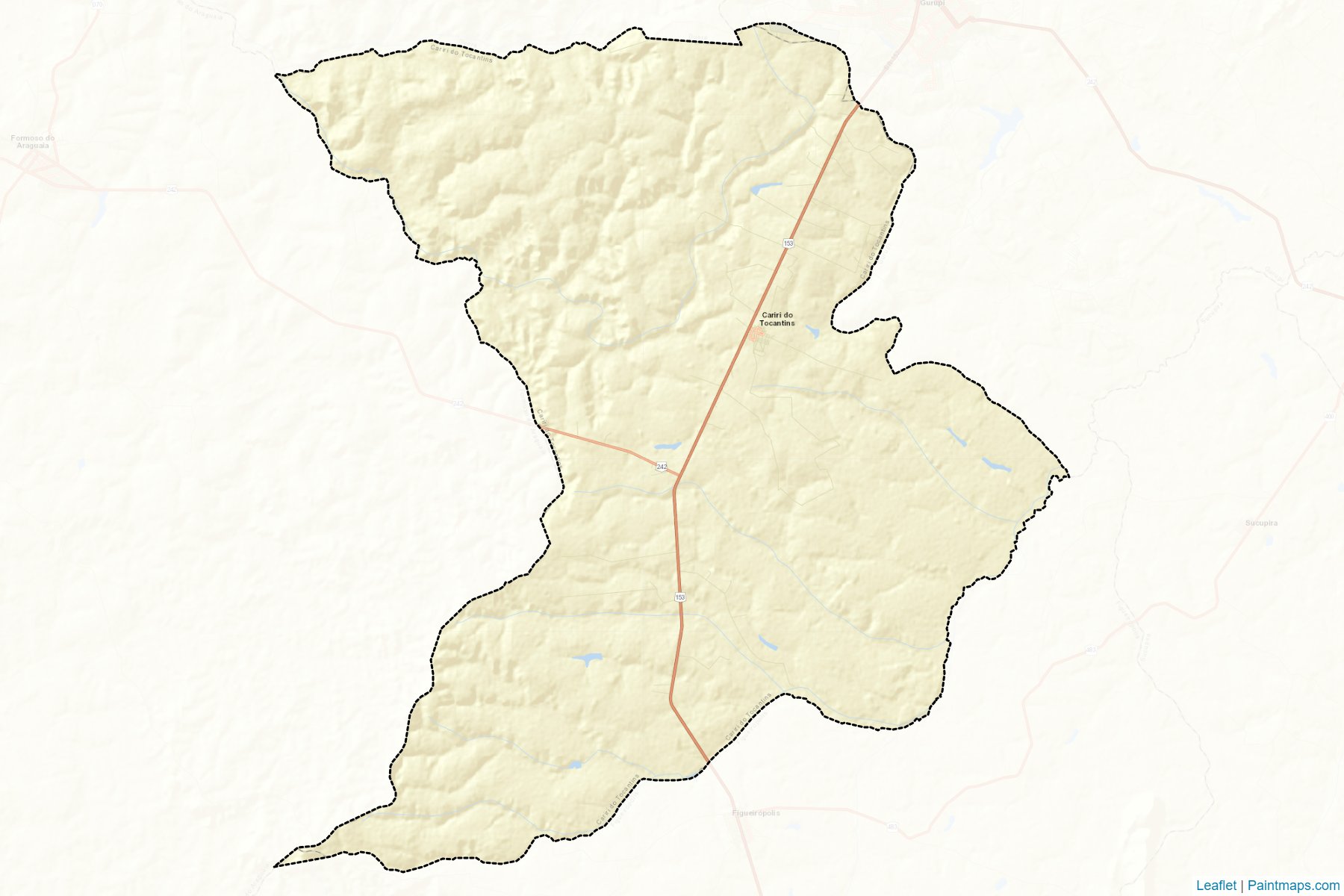 Cariri do Tocantins (Tocantins) Map Cropping Samples-2