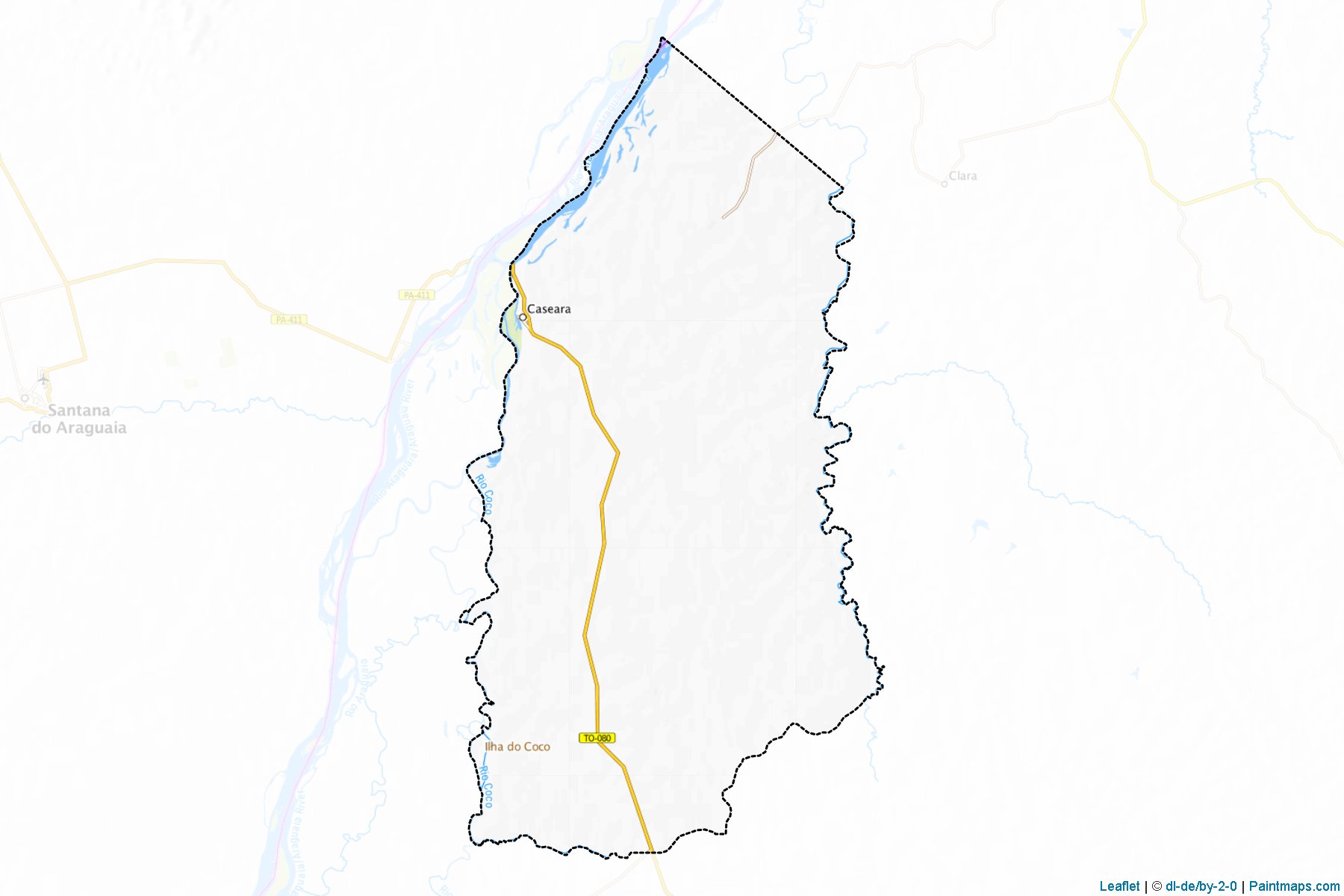 Caseara (Tocantins) Map Cropping Samples-1