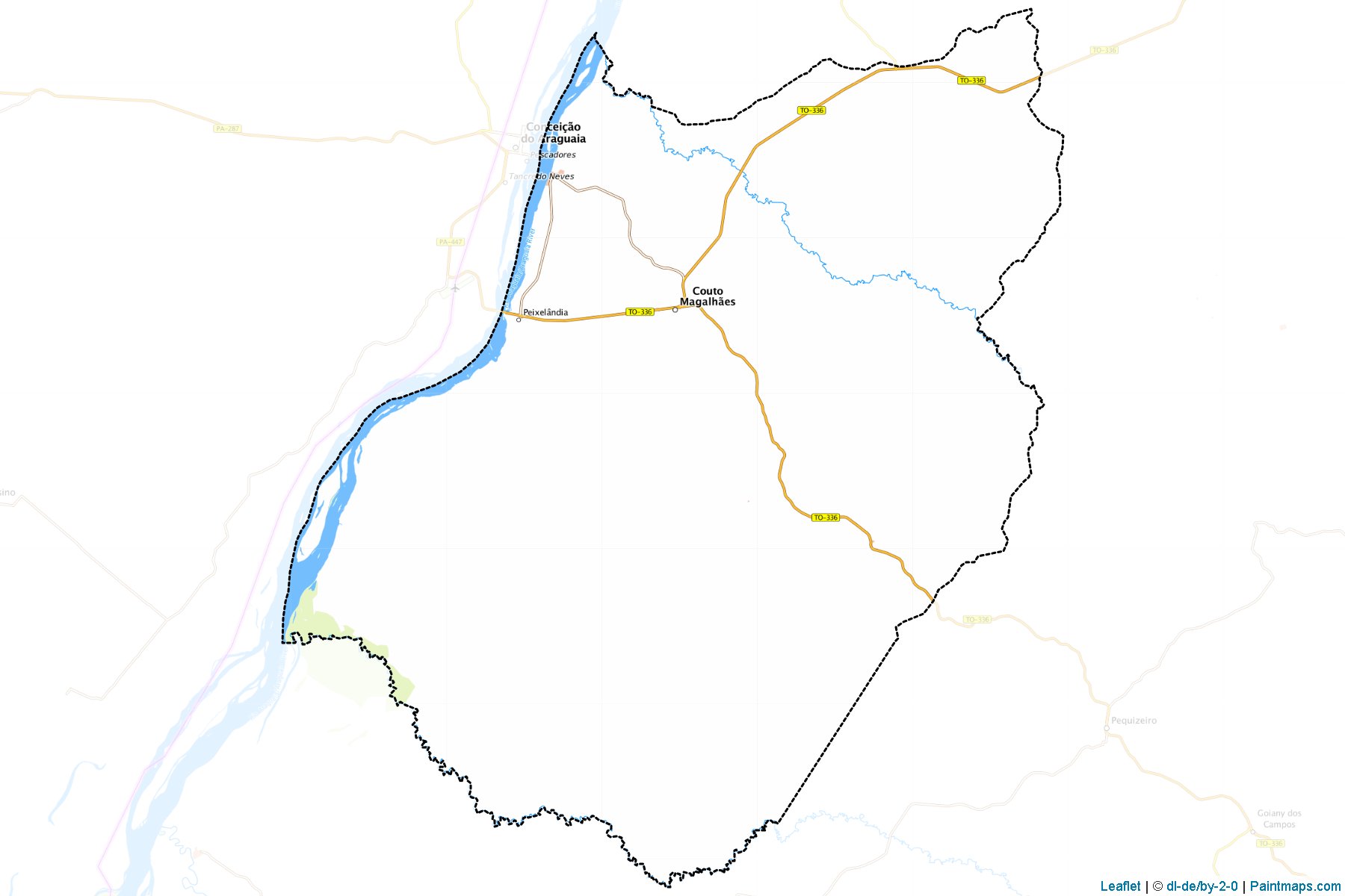 Couto Magalhaes (Tocantins) Haritası Örnekleri-1