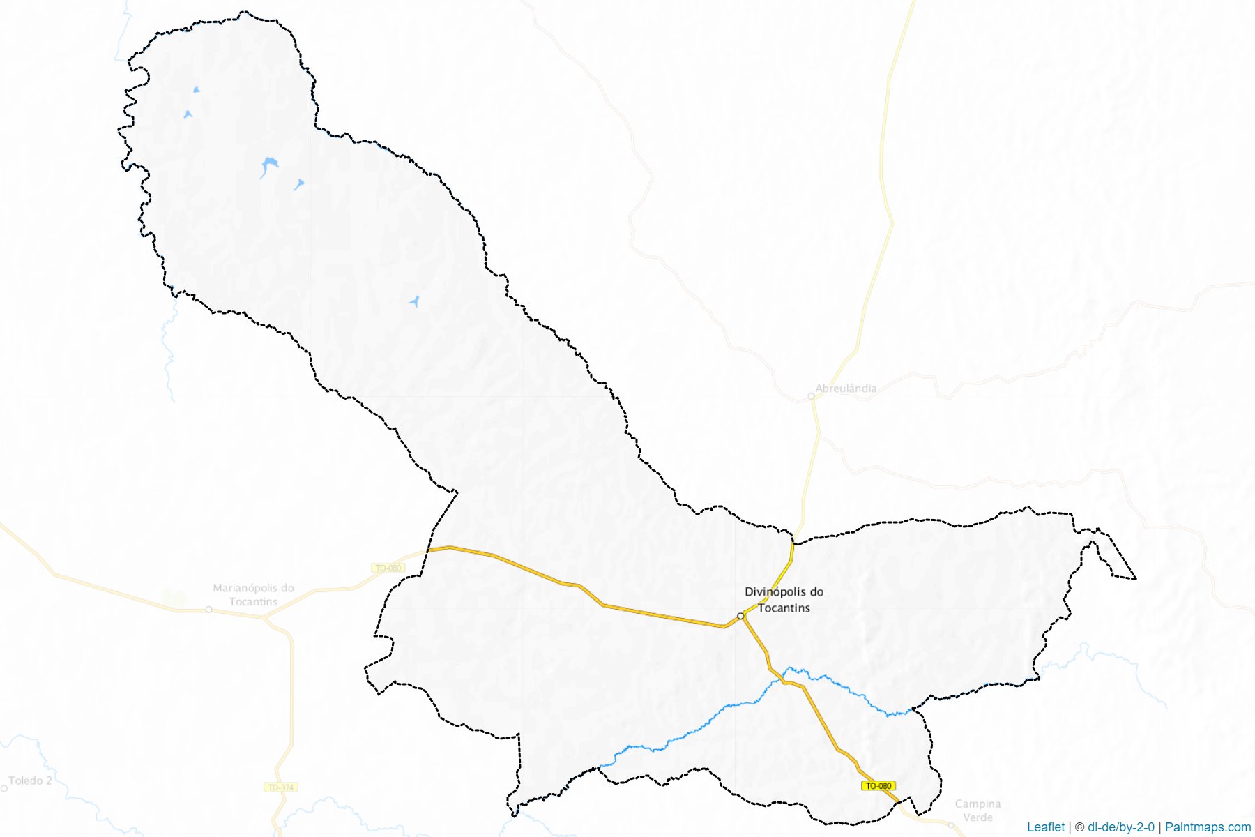 Divinopolis do Tocantins (Tocantins) Map Cropping Samples-1