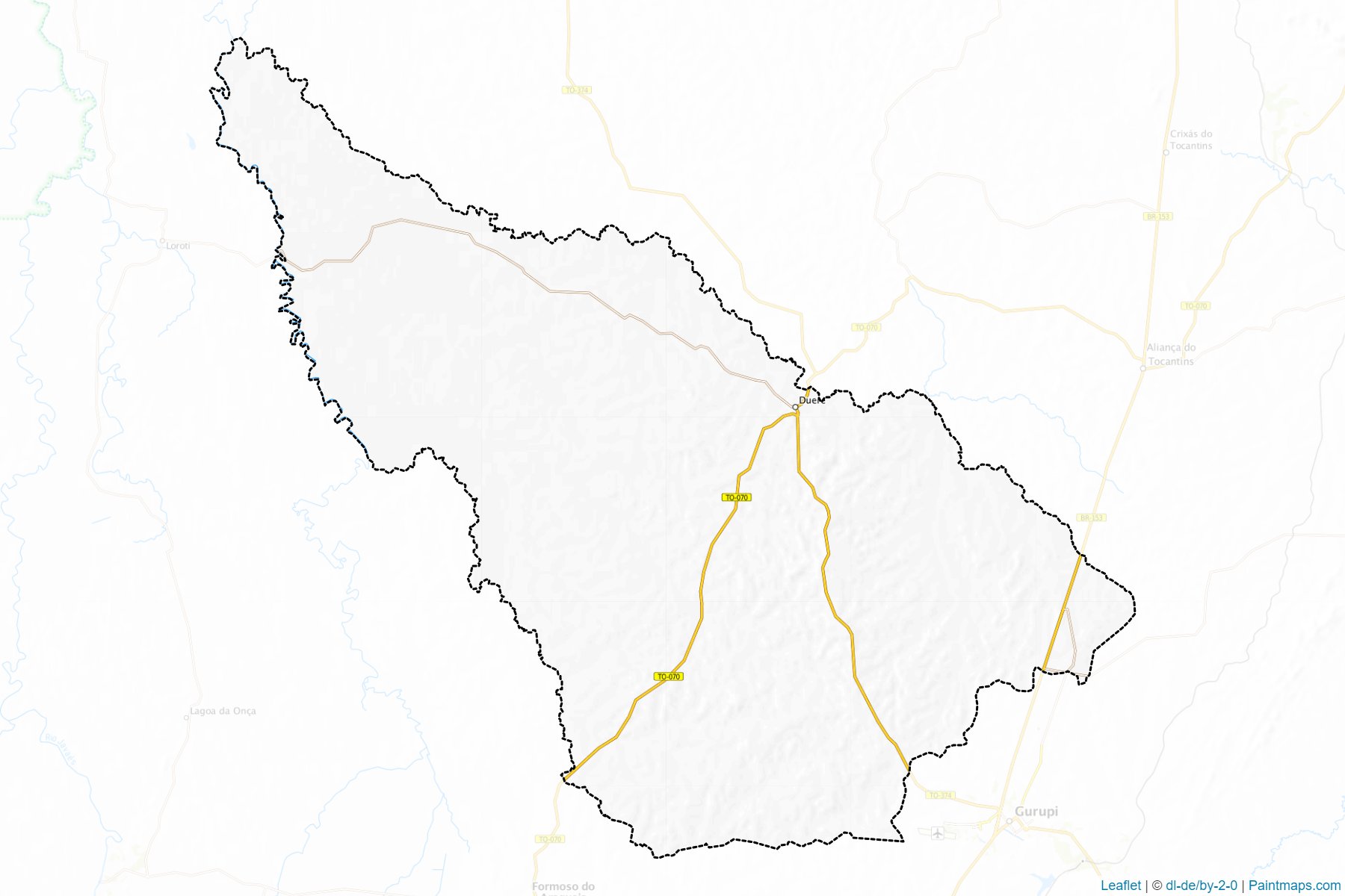 Muestras de recorte de mapas Duere (Tocantins)-1