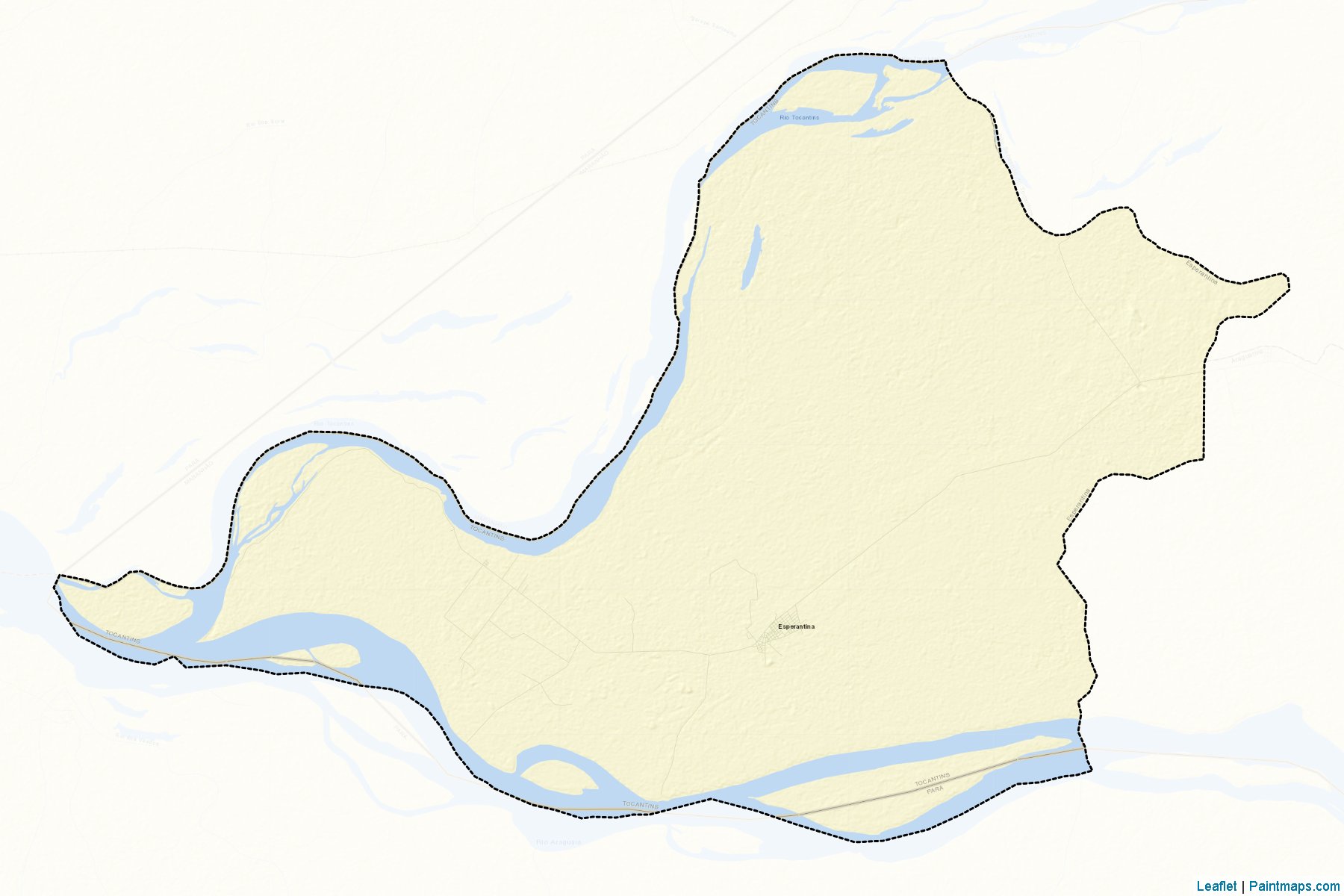 Esperantina (Tocantins) Haritası Örnekleri-2