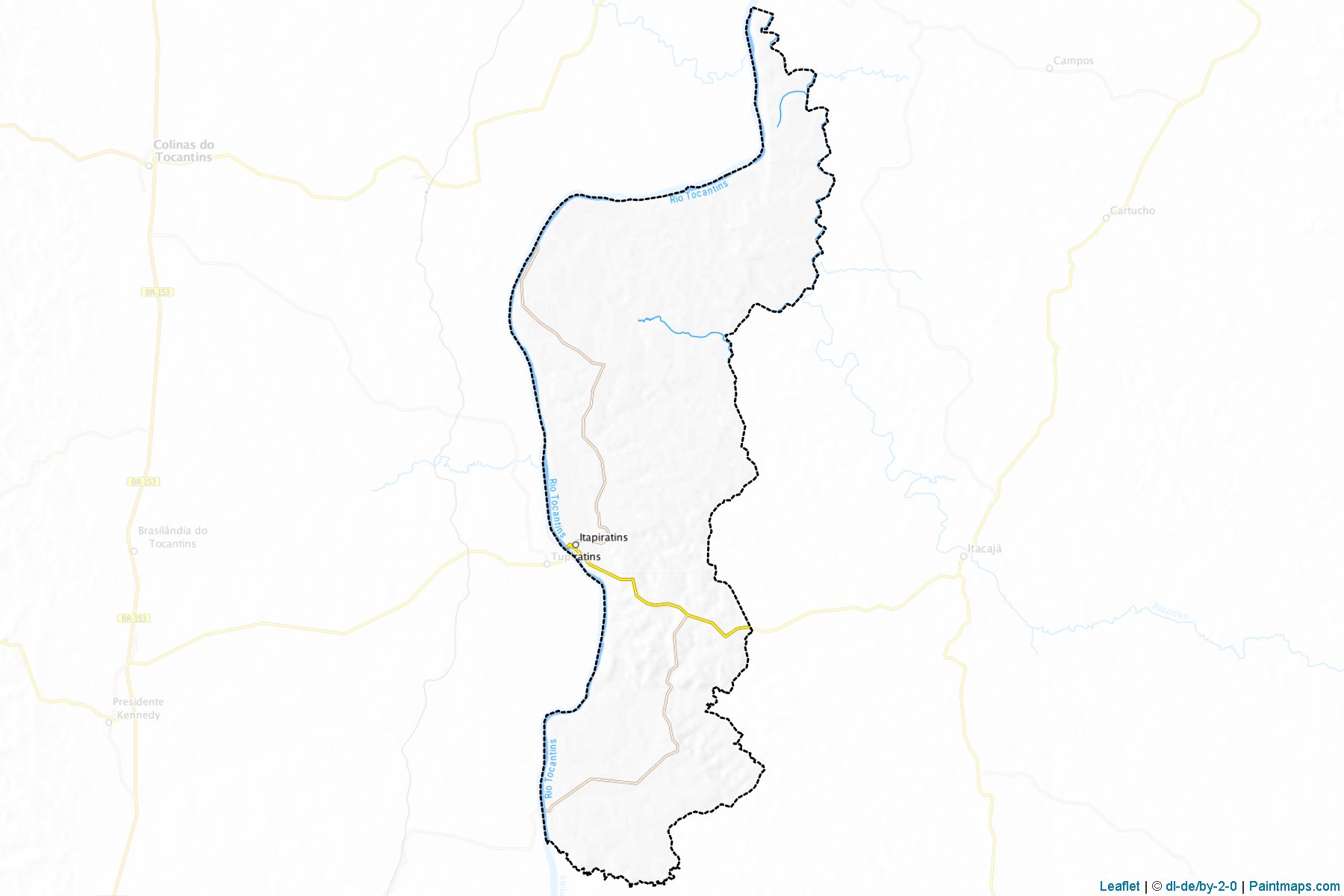 Itapiratins (Tocantins) Haritası Örnekleri-1