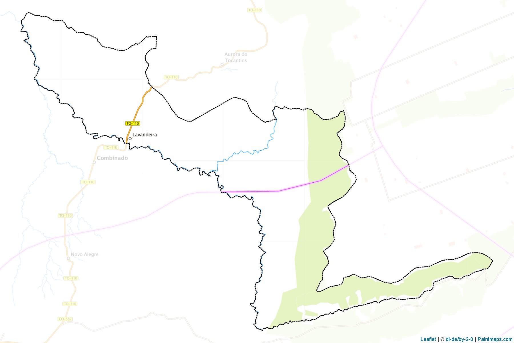 Lavandeira (Tocantins) Haritası Örnekleri-1