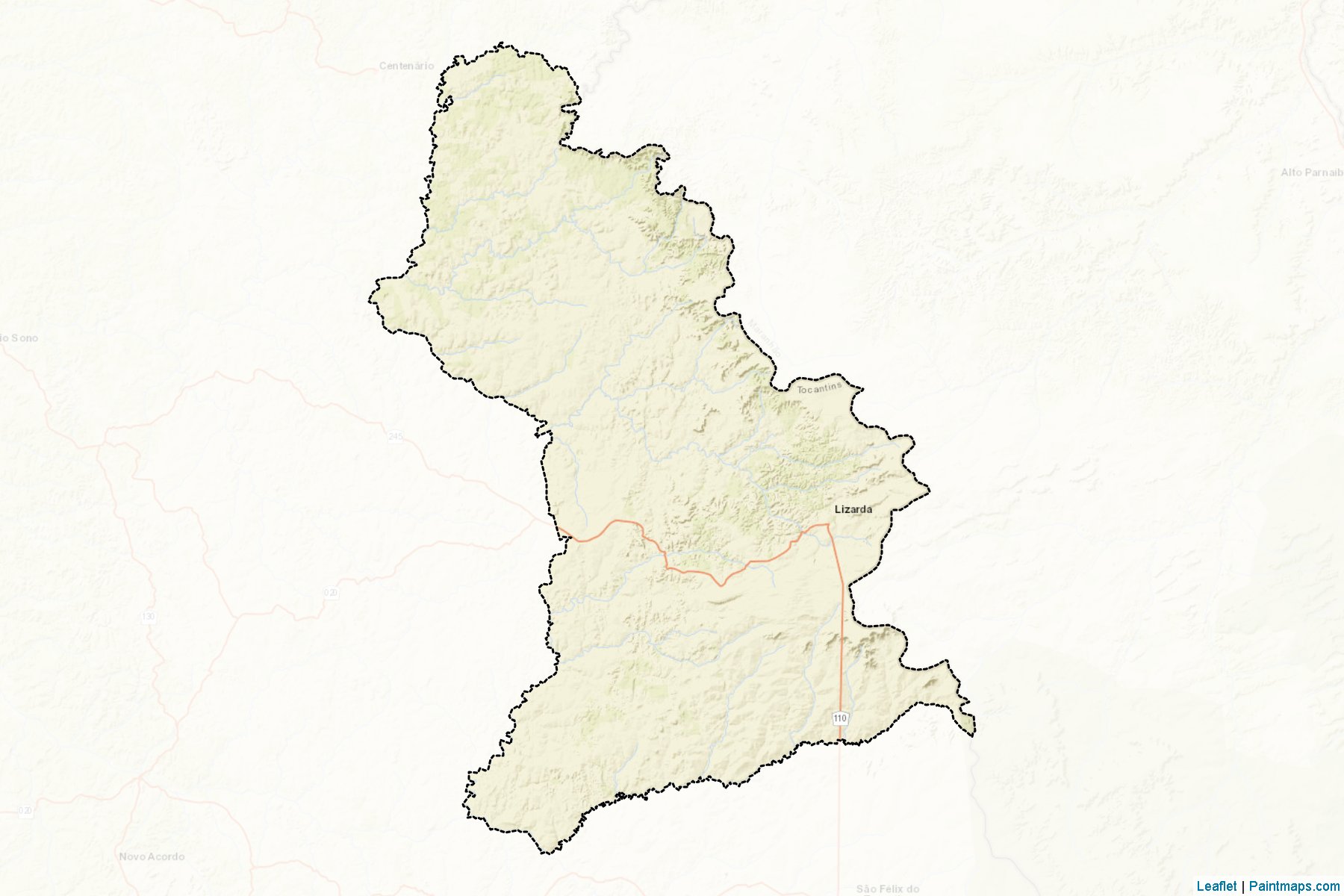 Lizarda (Tocantins) Map Cropping Samples-2