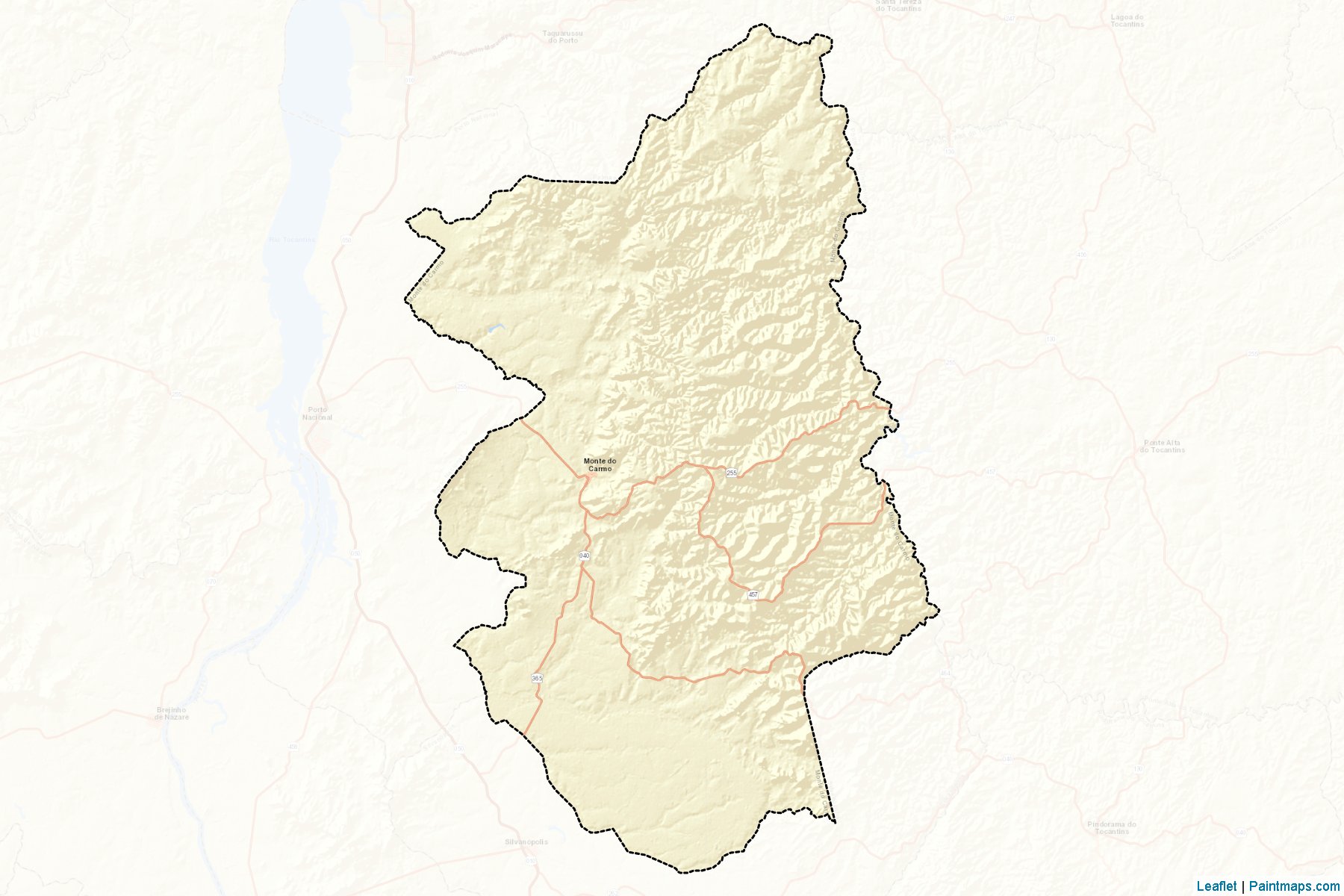 Monte do Carmo (Tocantins) Map Cropping Samples-2