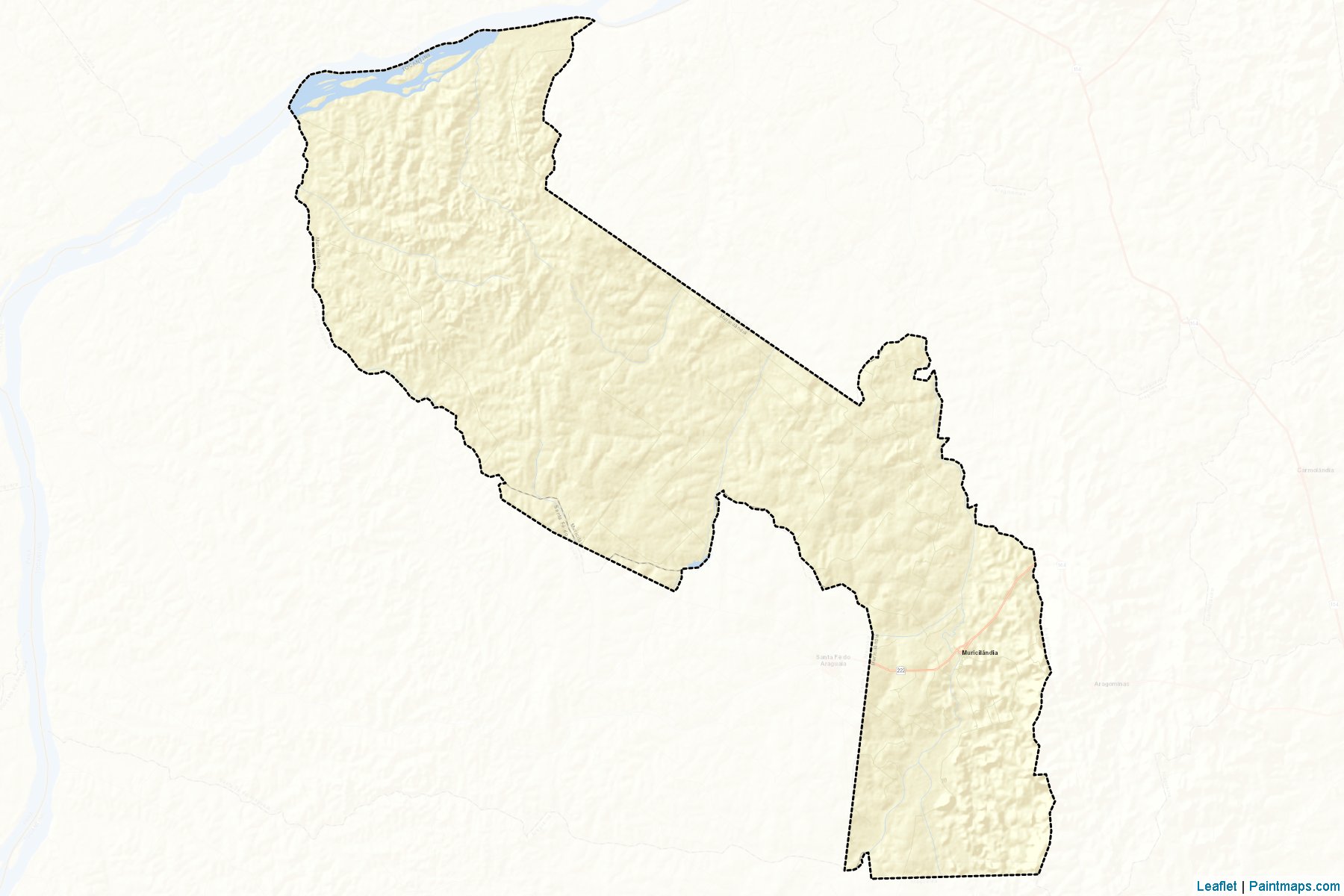 Muricilandia (Tocantins) Map Cropping Samples-2