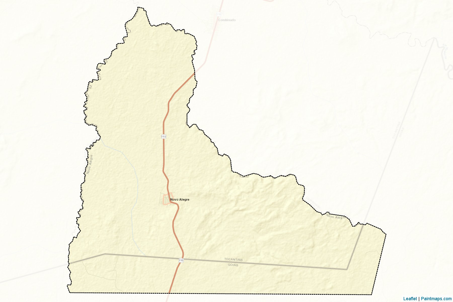 Novo Alegre (Tocantins) Haritası Örnekleri-2