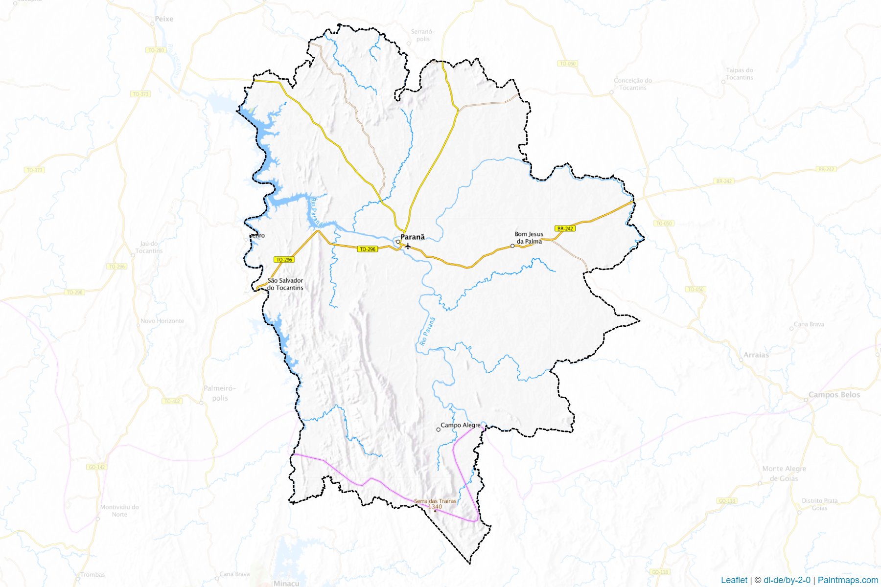 Muestras de recorte de mapas Parana (Tocantins)-1