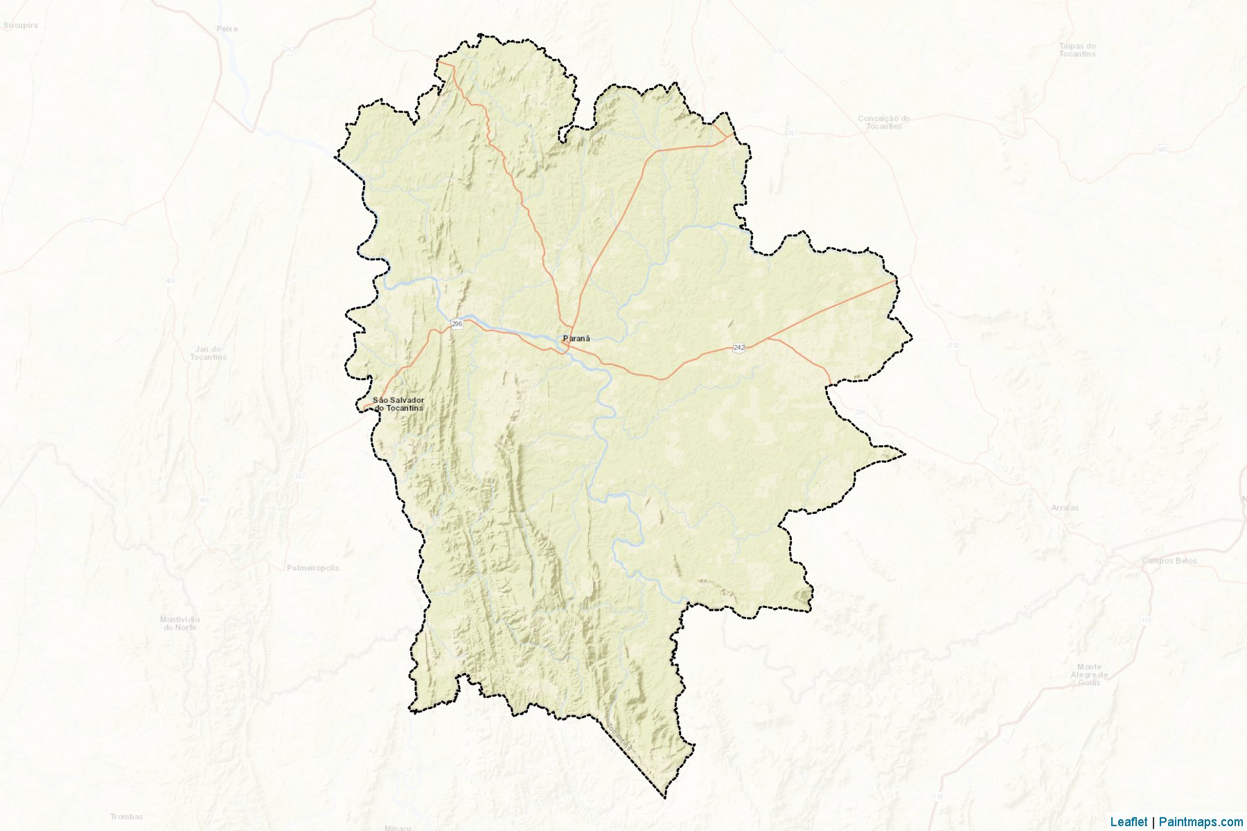 Parana (Tocantins) Map Cropping Samples-2