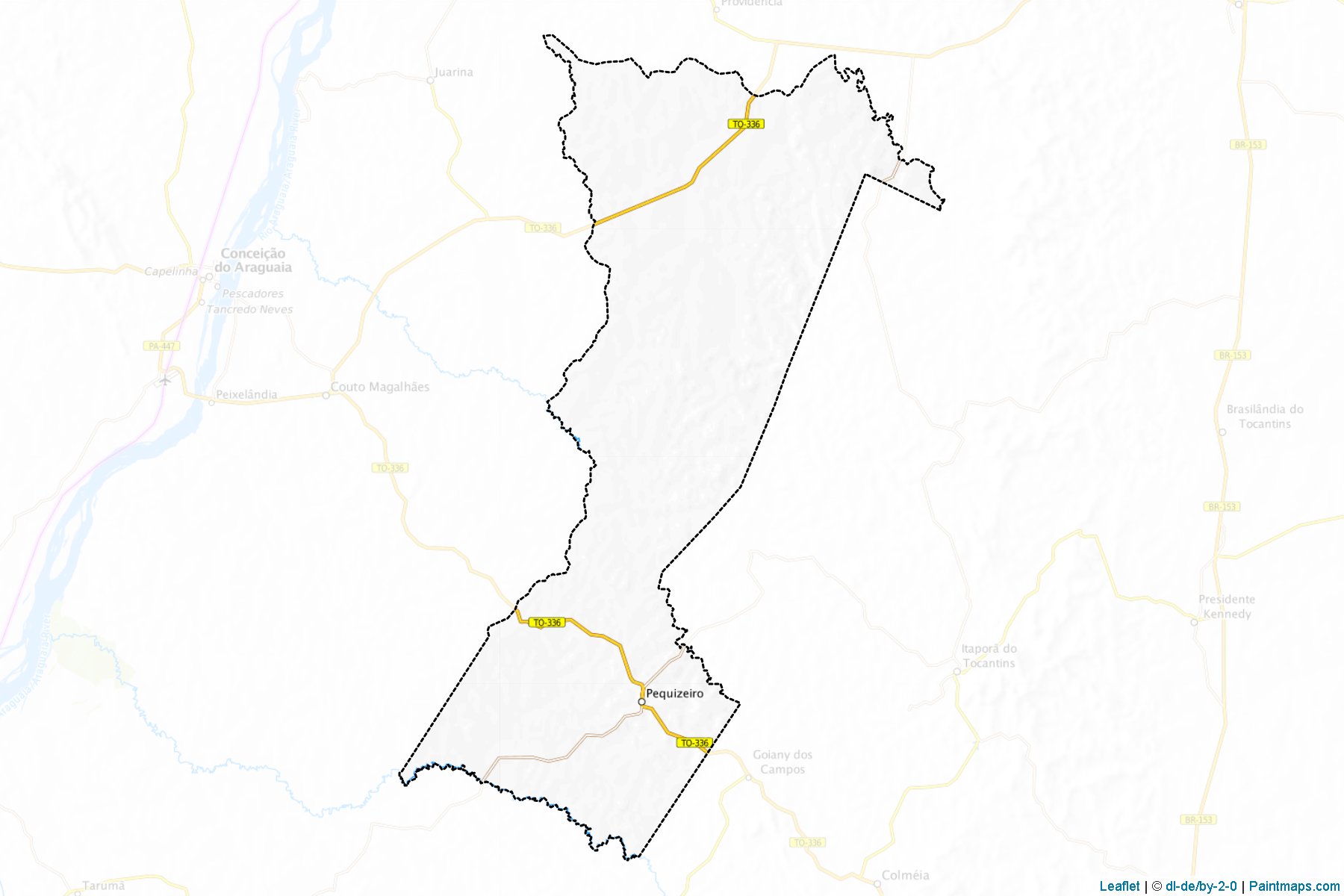 Muestras de recorte de mapas Pequizeiro (Tocantins)-1