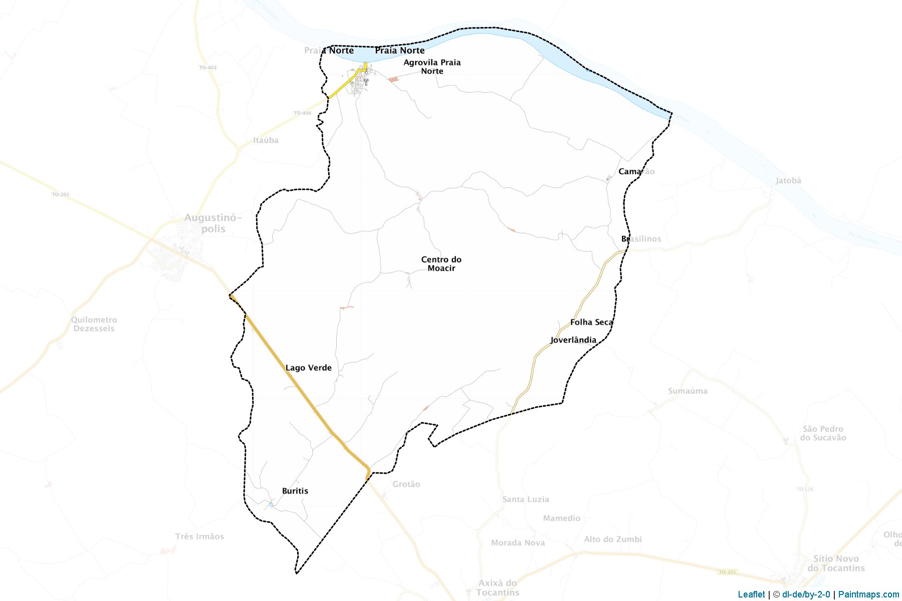 Praia Norte (Tocantins) Map Cropping Samples-1