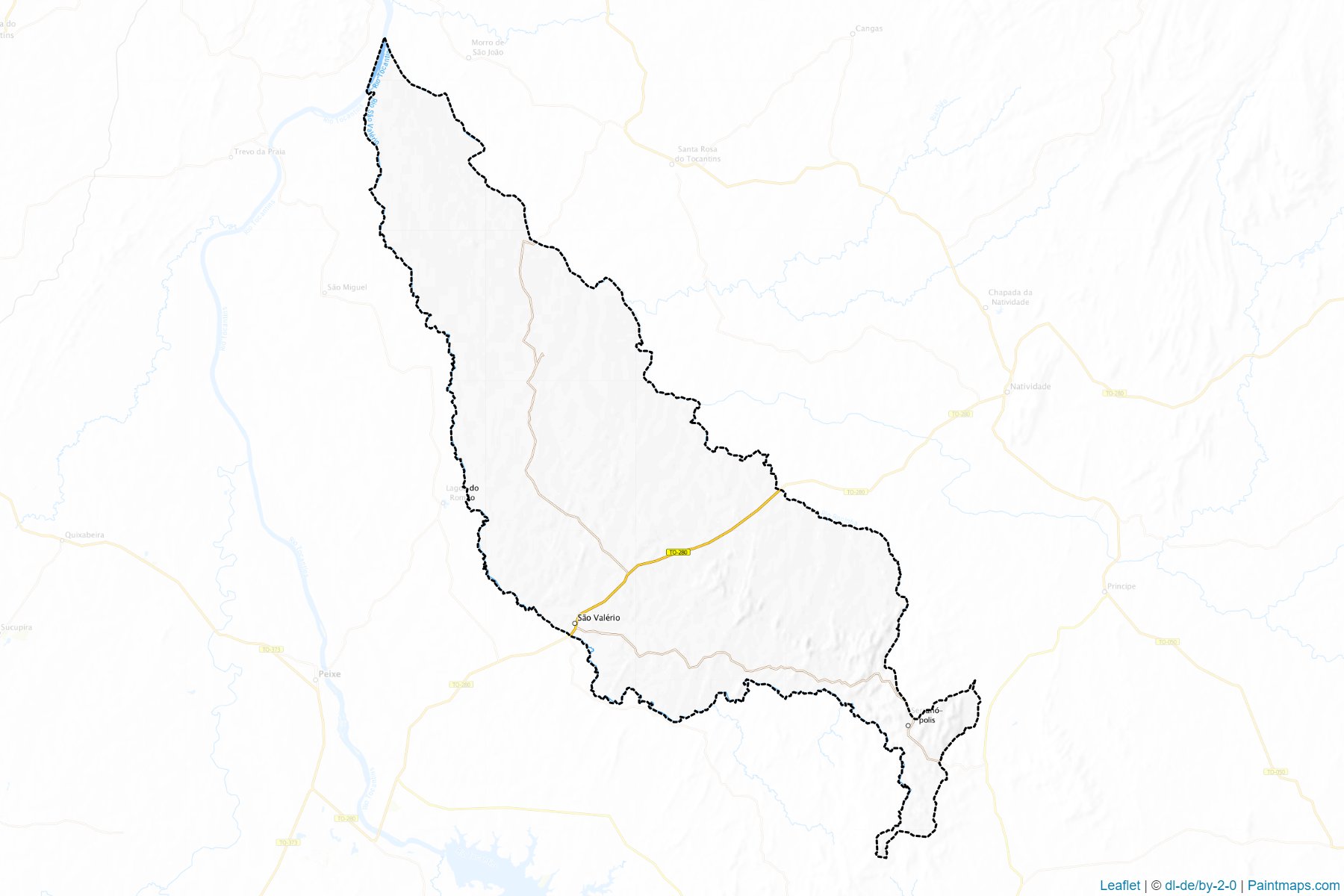 Sao Valerio (Tocantins) Map Cropping Samples-1