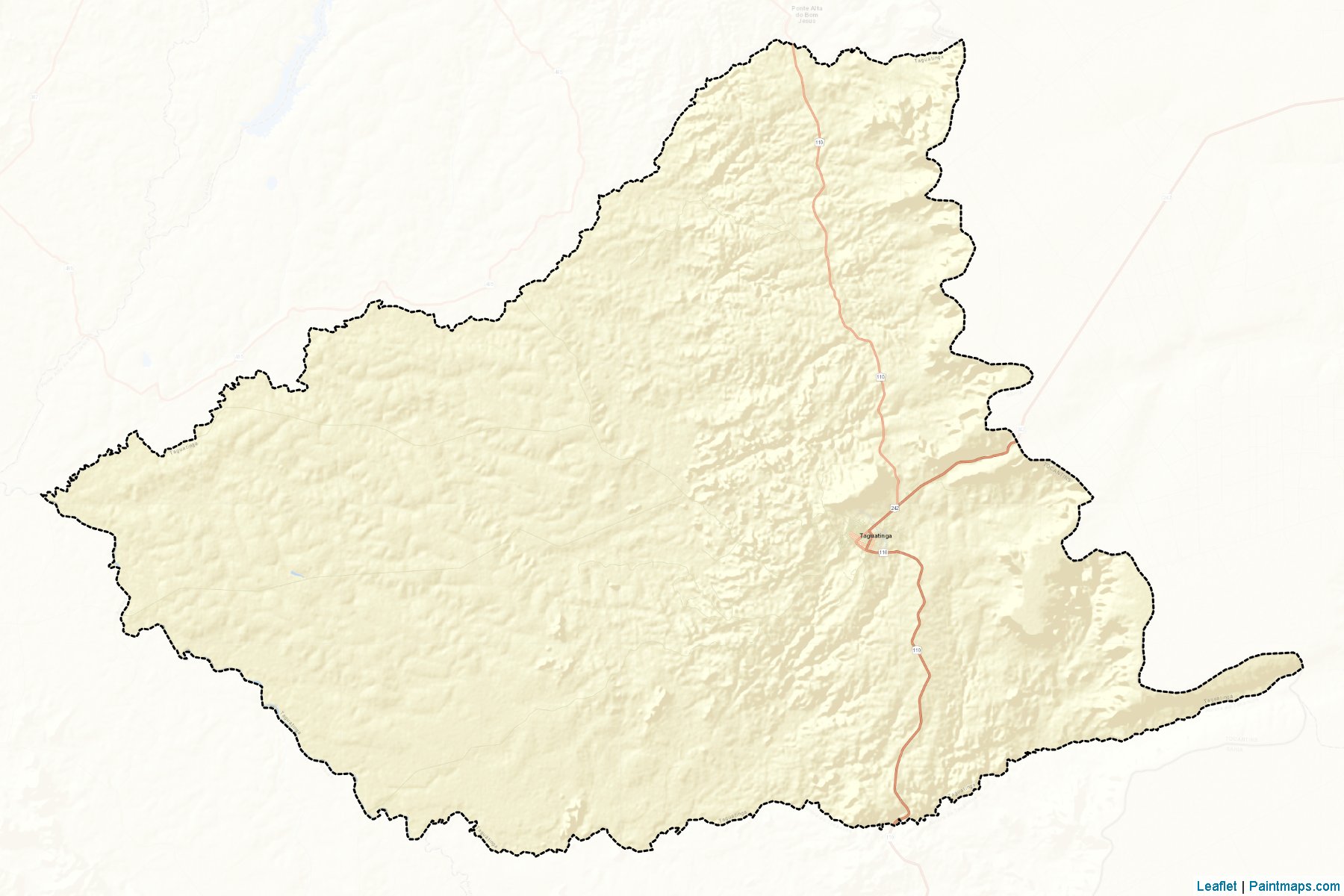 Taguatinga (Tocantins) Map Cropping Samples-2