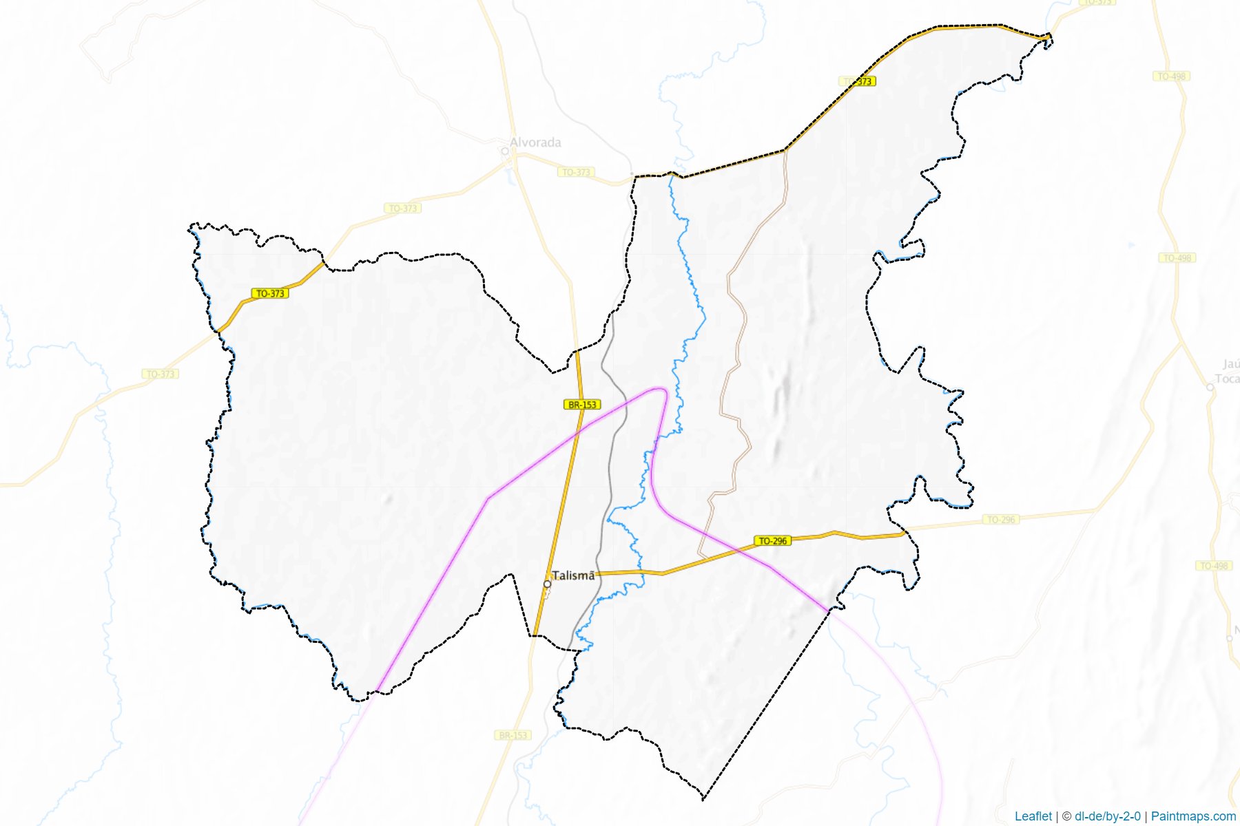 Muestras de recorte de mapas Talisma (Tocantins)-1