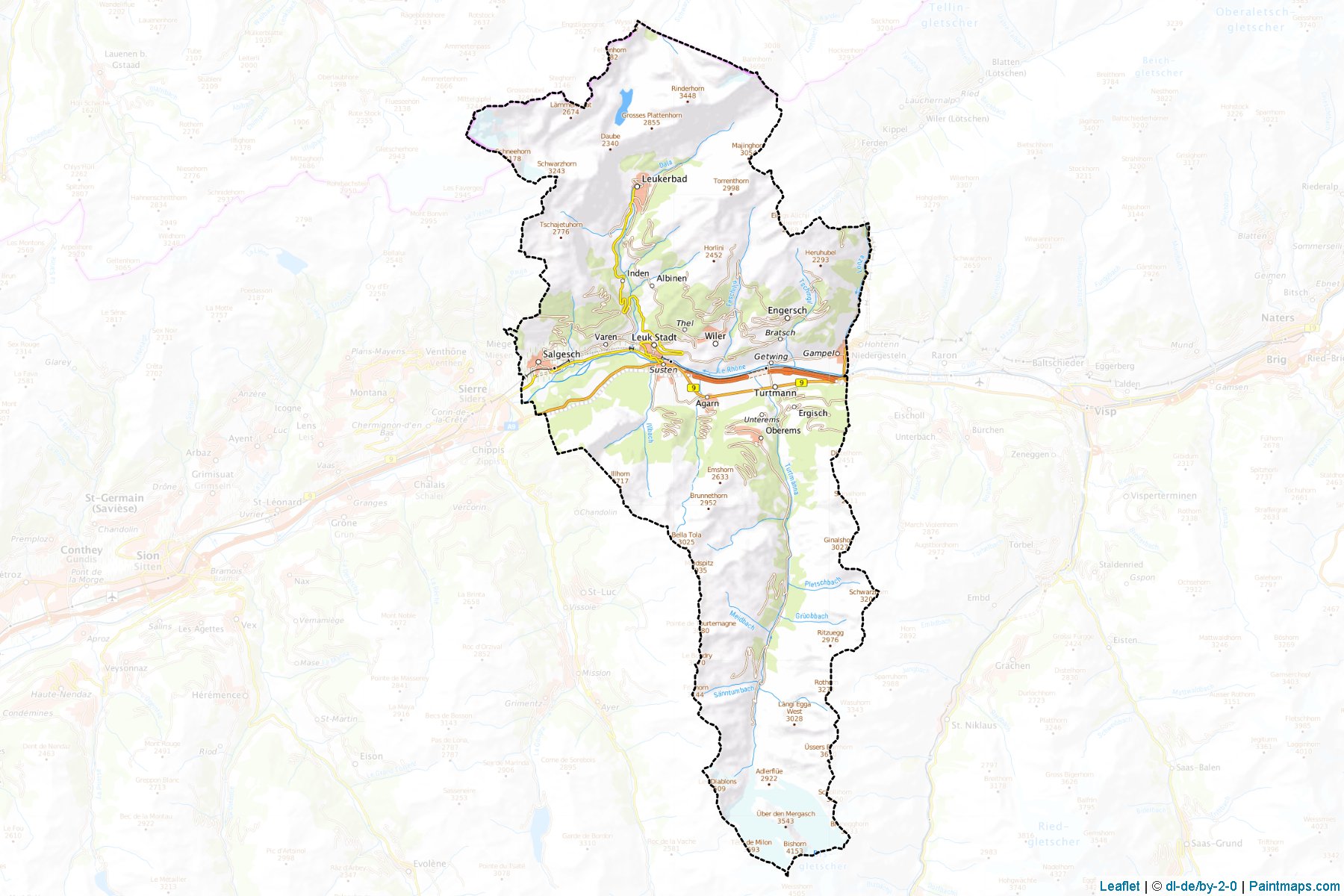 Leuk (Valais) Map Cropping Samples-1