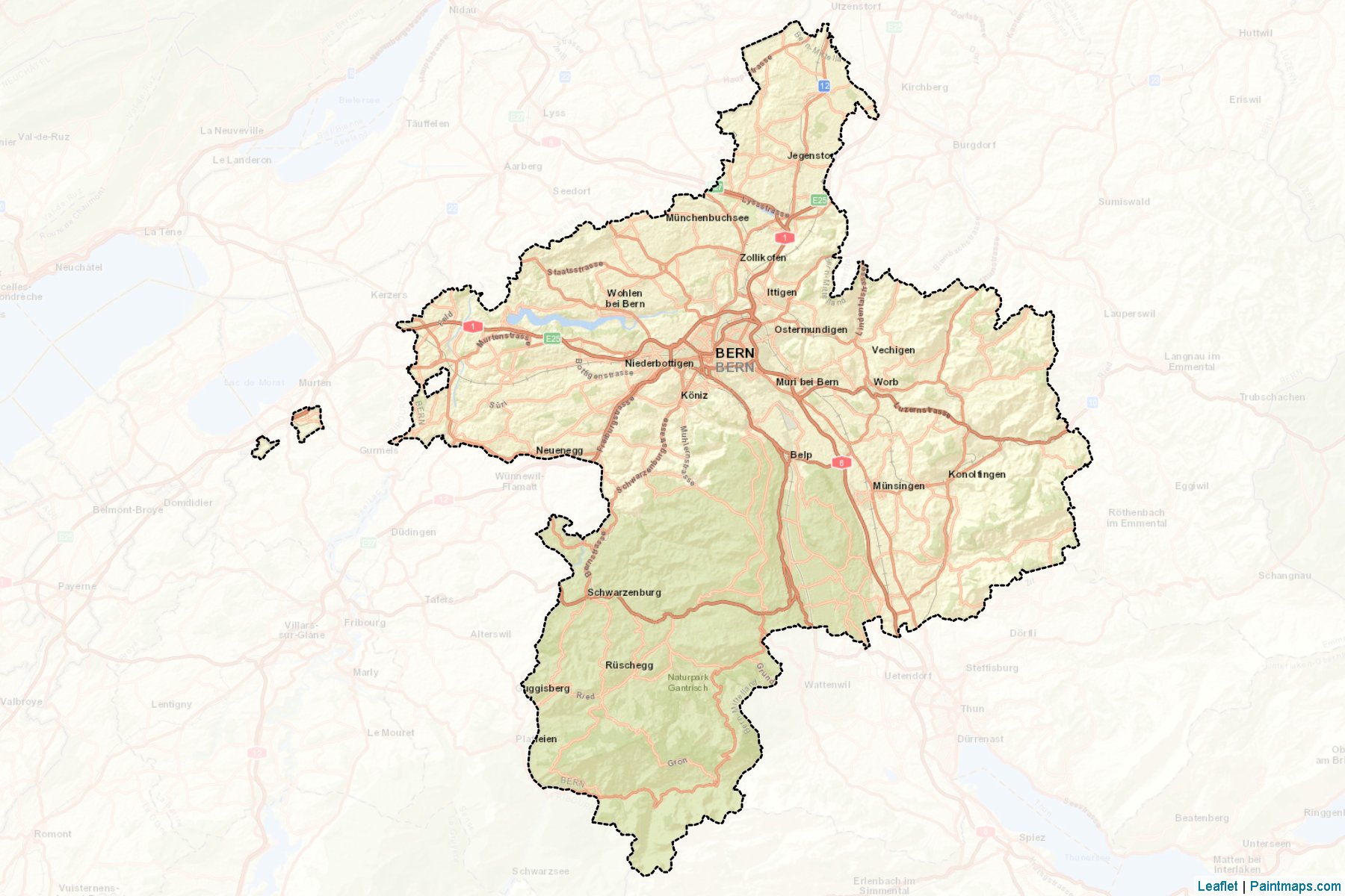 Bern-Mittelland (Bern) Haritası Örnekleri-2