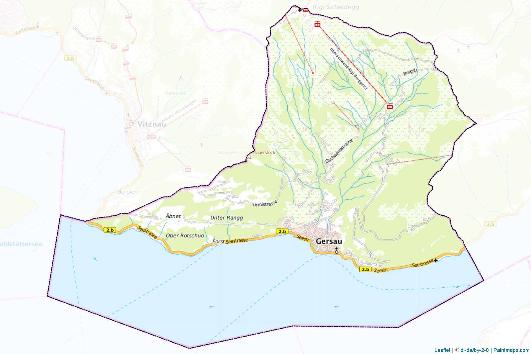 Gersau (Schwyz) Map Cropping Samples-1