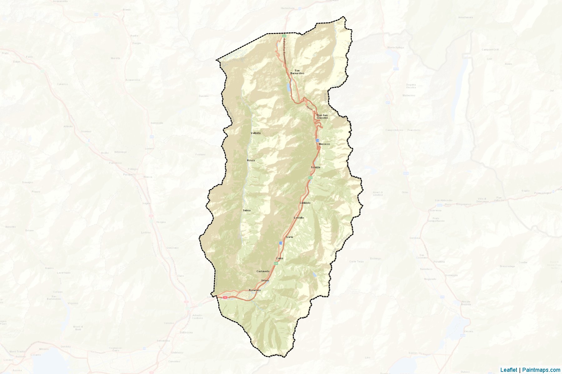 Moesa (Graubunden) Map Cropping Samples-2