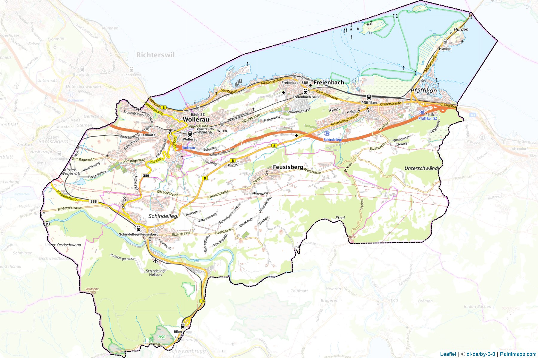 Hofe (Schwyz) Haritası Örnekleri-1