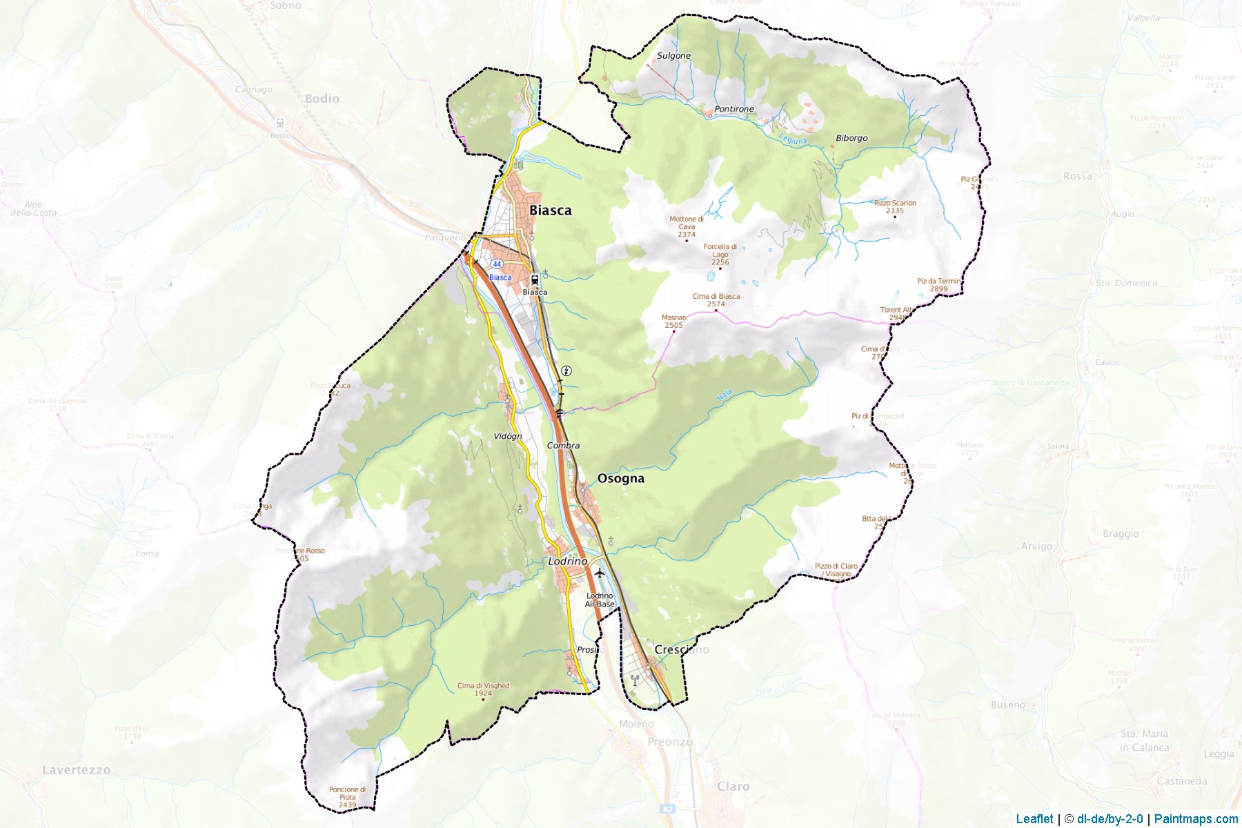 Riviera (Ticino) Map Cropping Samples-1