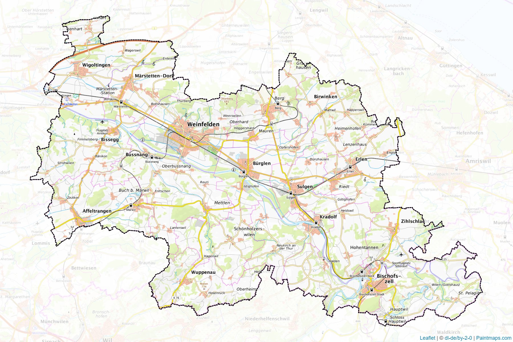 Weinfelden (Thurgau) Map Cropping Samples-1