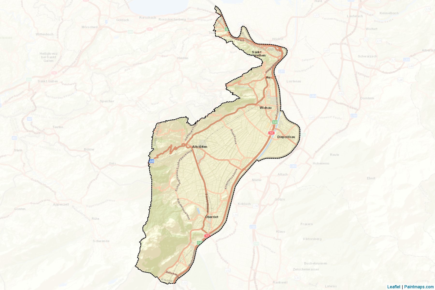 Rheintal (Saint Gallen) Map Cropping Samples-2